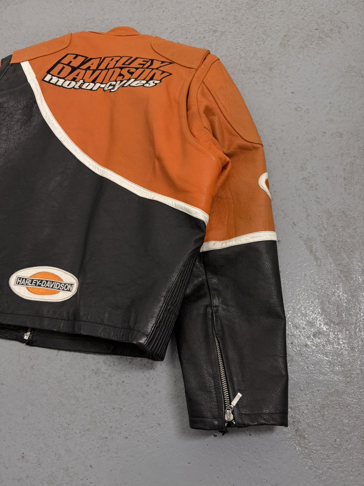 Harley Davidson Vintage Harley-Davidson Embroidered Logo Leather Jacket Size US S / EU 44-46 / 1 - 17 Thumbnail