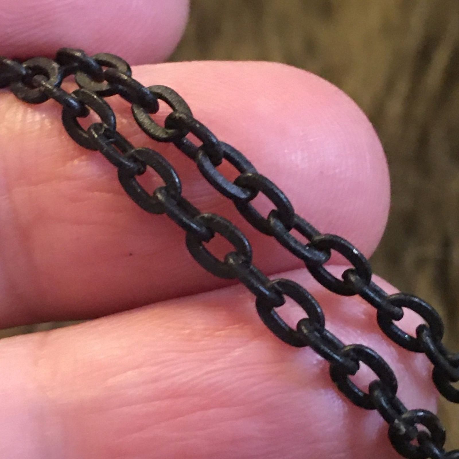 Jewelry Matte black stone accent amulet on chain Size ONE SIZE - 9 Thumbnail