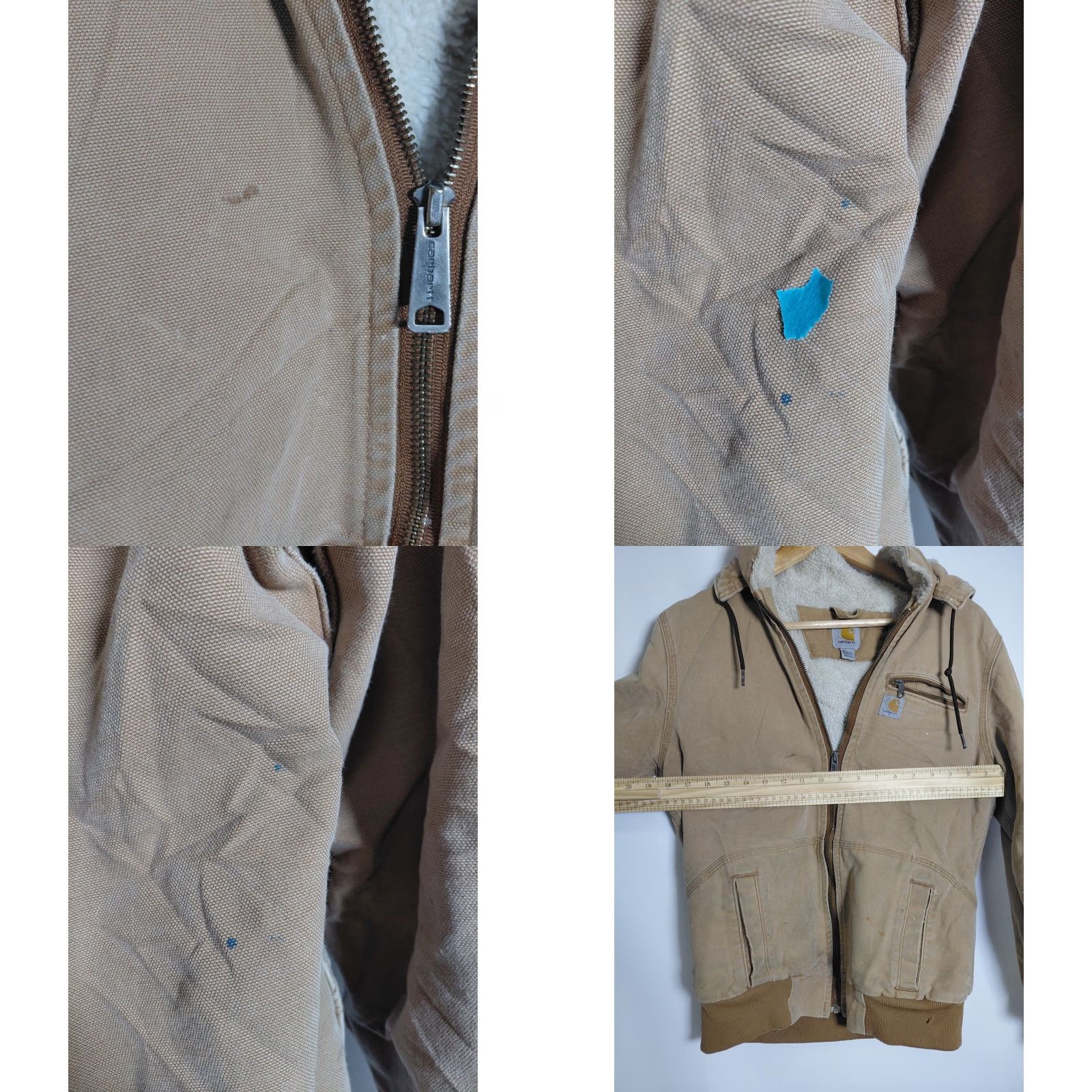 Carhartt Carhartt Hooded Jacket Brown Knit Men M Regular Zip Hooded Utility Work Jacket Womens? Size US M / EU 48-50 / 2 - 8 Thumbnail