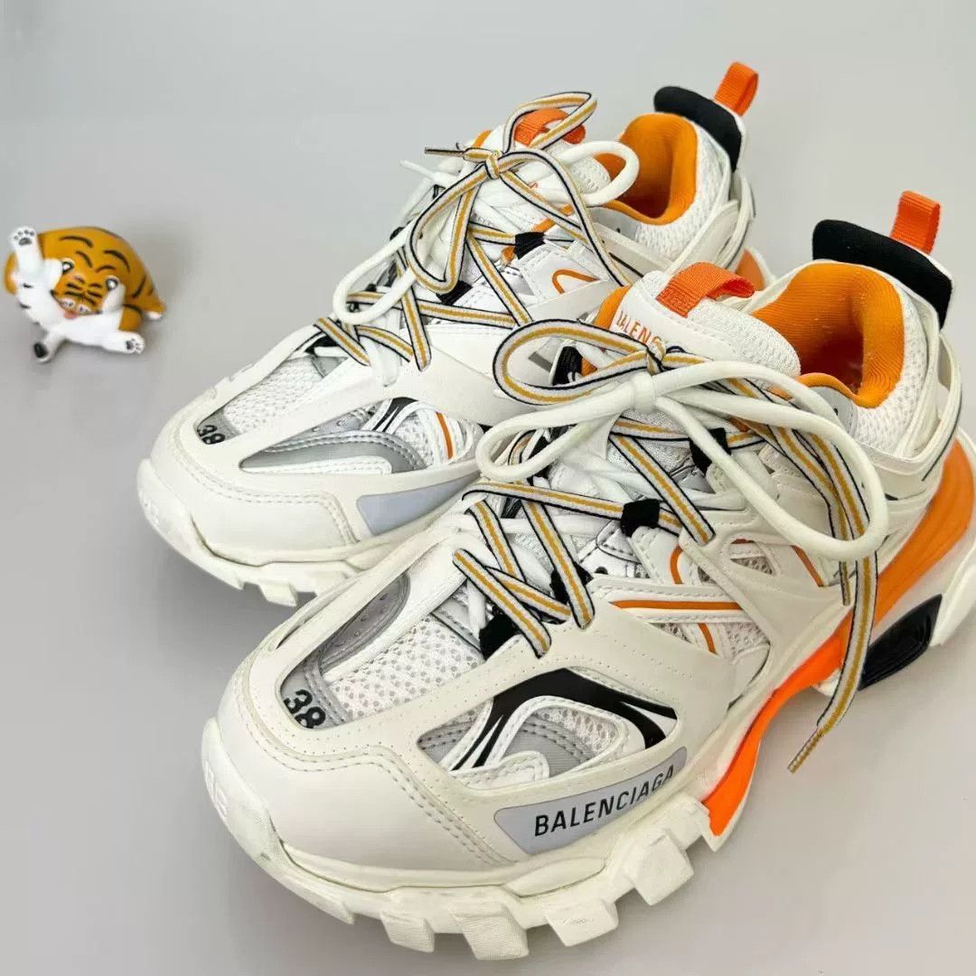 Balenciaga Balenciaga Track White Orange Size US 7 / IT 37 - 1 Thumbnail