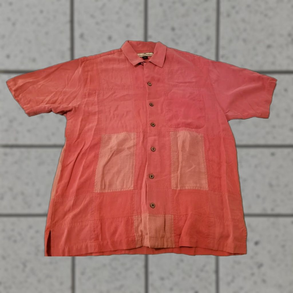 Tommy Bahama Tommy Bahama Silk Shirt Mens M Red Short Sleeve Button-Up Shirt Size US M / EU 48-50 / 2 - 1 Thumbnail