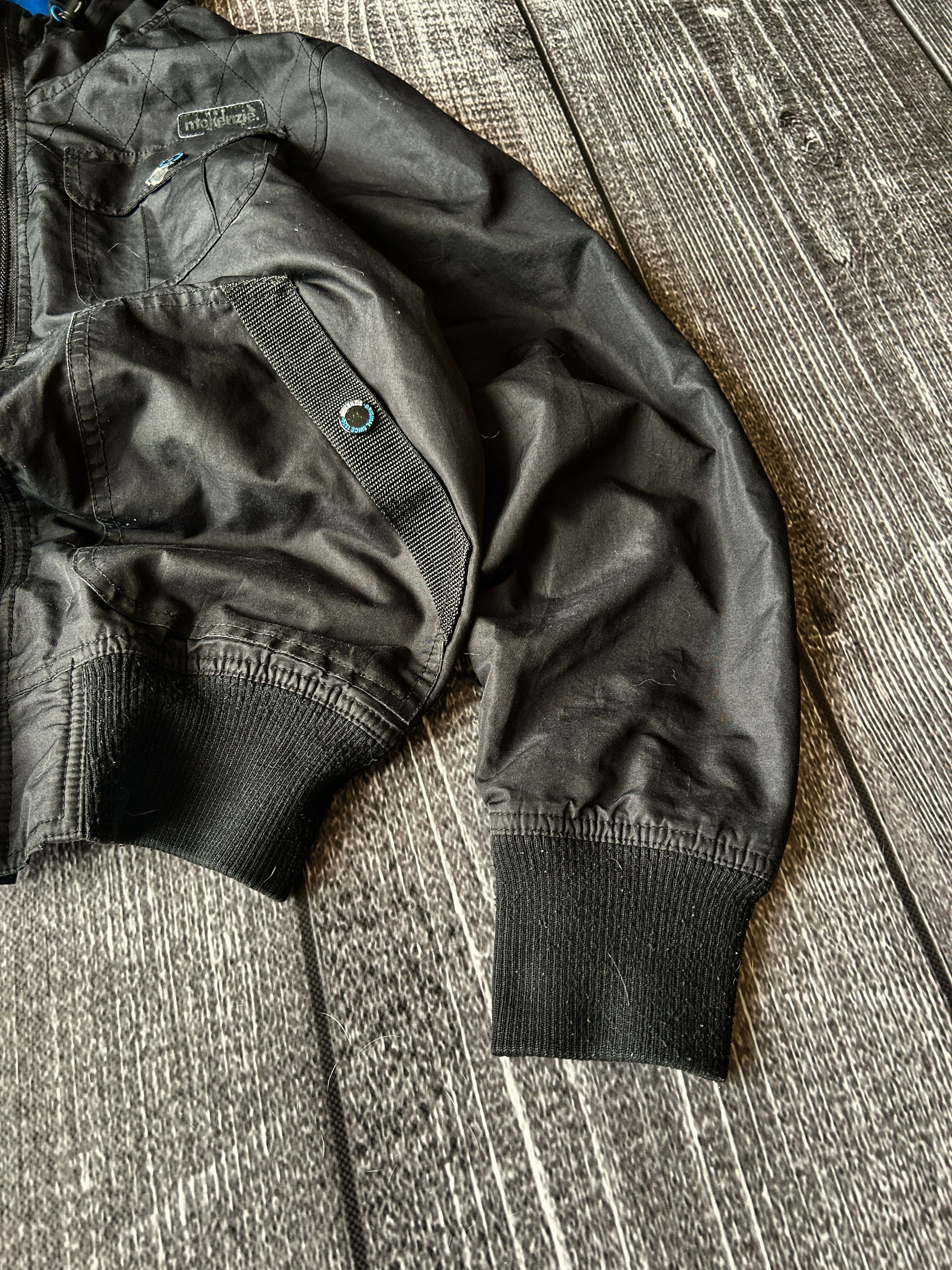 Vintage Y2K Black Hooded Bomber Jacket Cropped Utility Streetwear Size US M / EU 48-50 / 2 - 4 Thumbnail