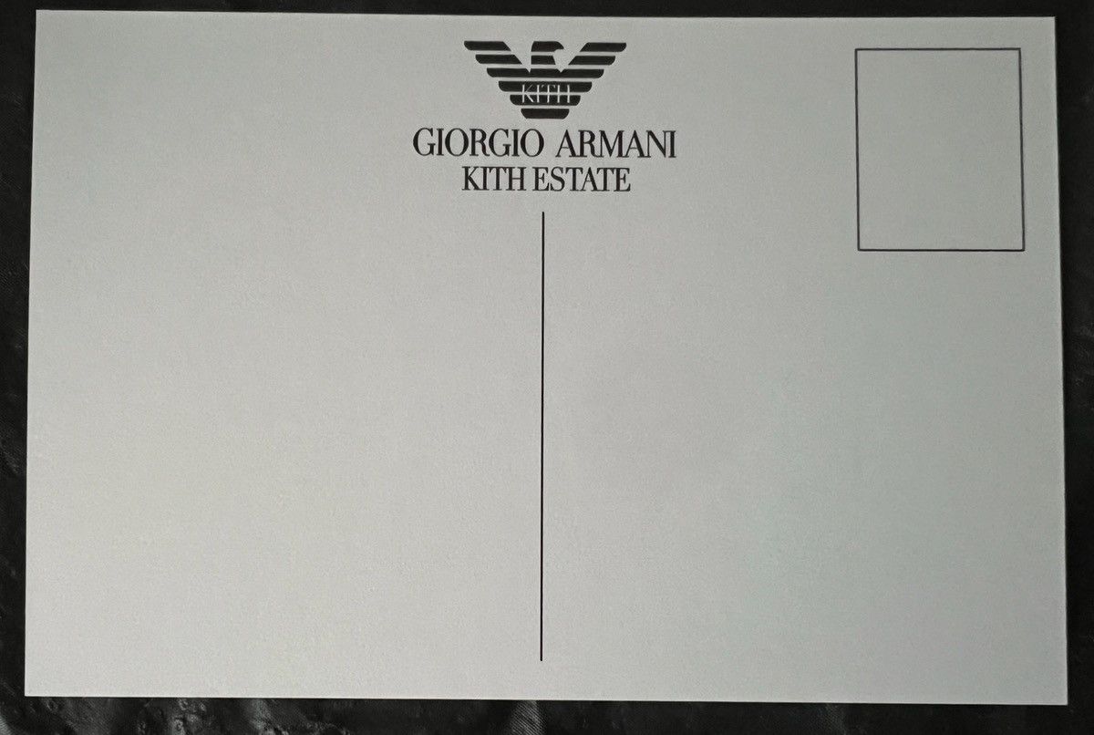 Kith Giorgio Armani FORTE DEI MARMI Postcard POPUP EXCLUSIVE