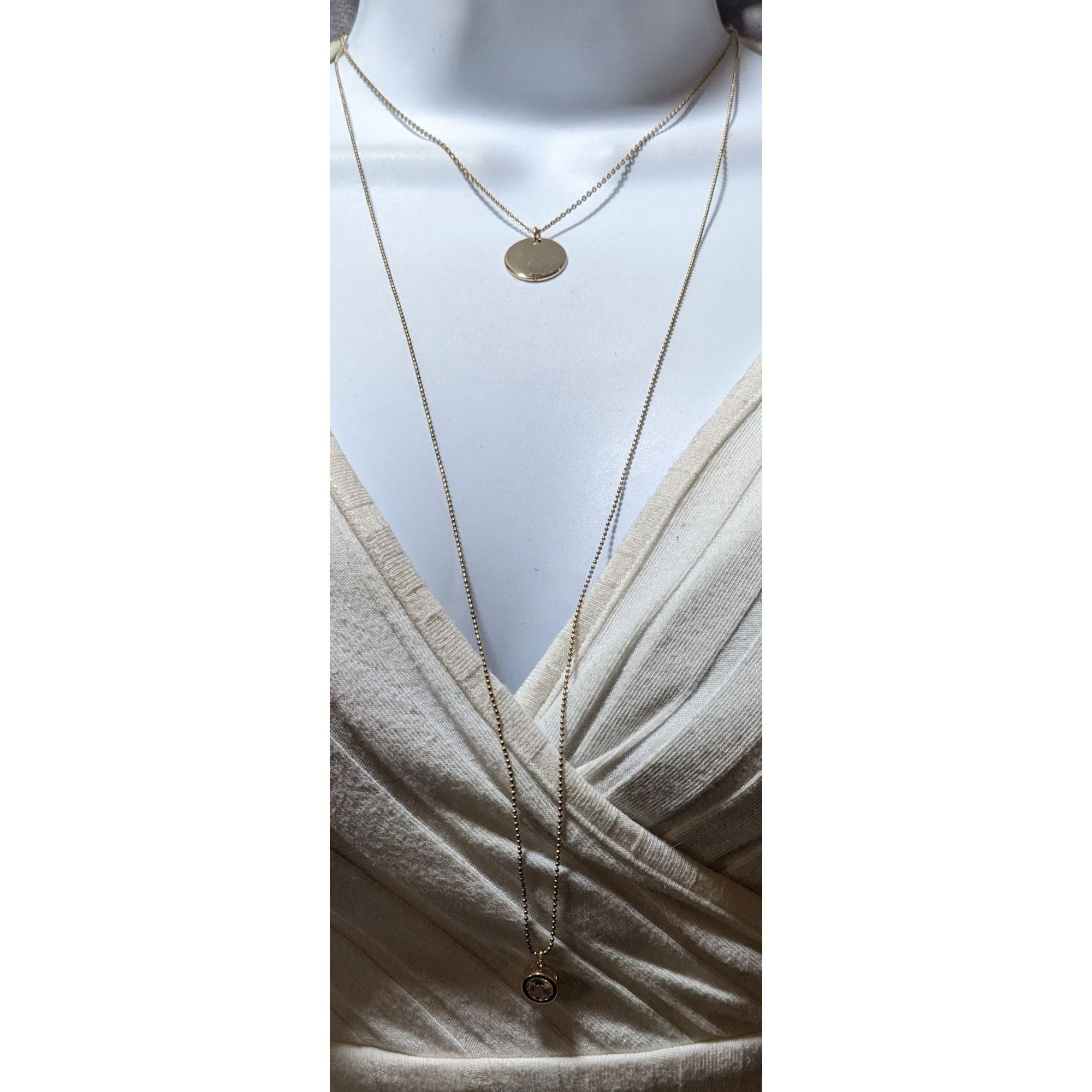 Express Express Multistrand Dainty Chain Pendant Necklace Size ONE SIZE - 6 Thumbnail