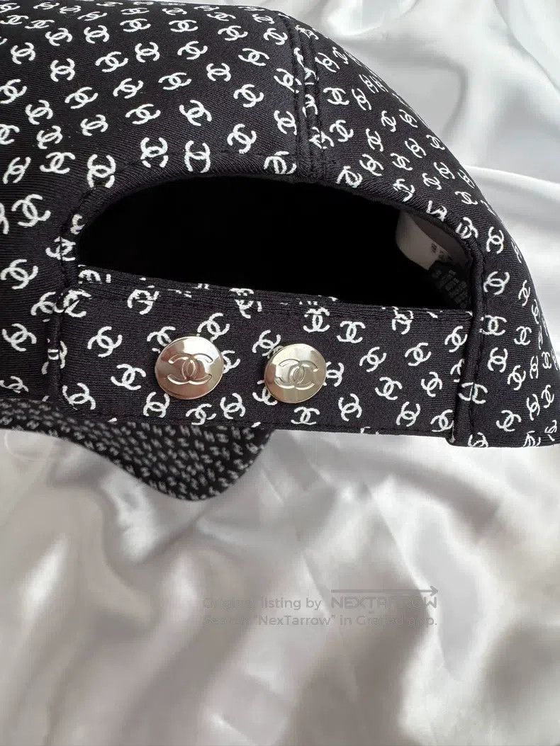 Chanel Chanel Full logo black baseball cap Size ONE SIZE - 2 Thumbnail