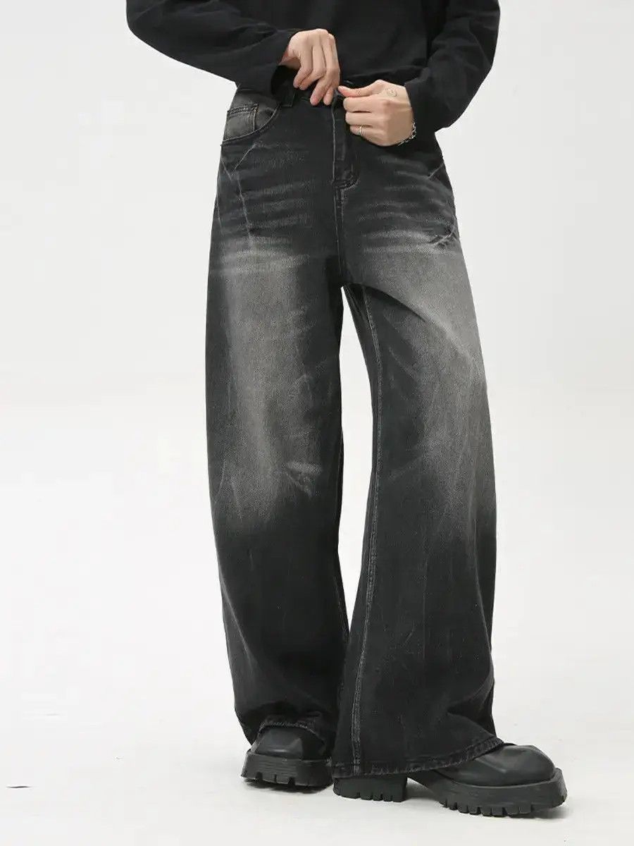 Japanese Brand Retro cat whisker high street jeans Size US 32 / EU 48 - 6 Thumbnail