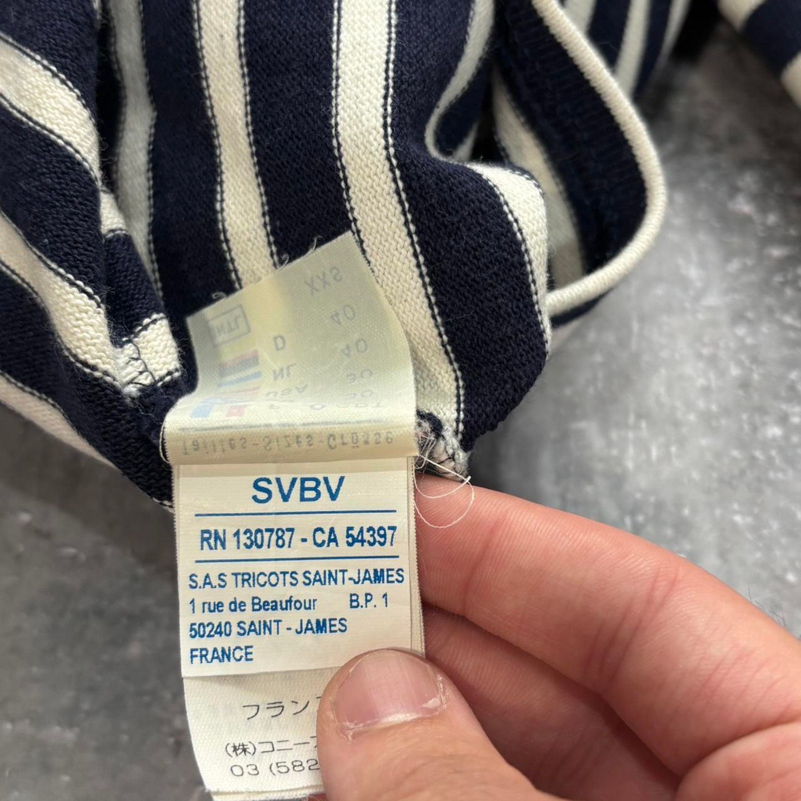 Saint James Vintage Saint James Boat Neck Navy & White Striped Shirt XS Size XS / US 0-2 / IT 36-38 - 7 Thumbnail