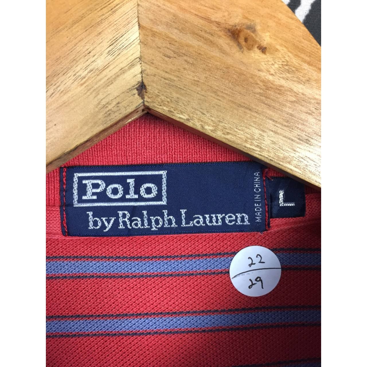 Polo Ralph Lauren × Vintage Vtg Polo Ralph Lauren Iconic Pony Logo Striped Polo Tee Size US L / EU 52-54 / 3 - 9 Thumbnail