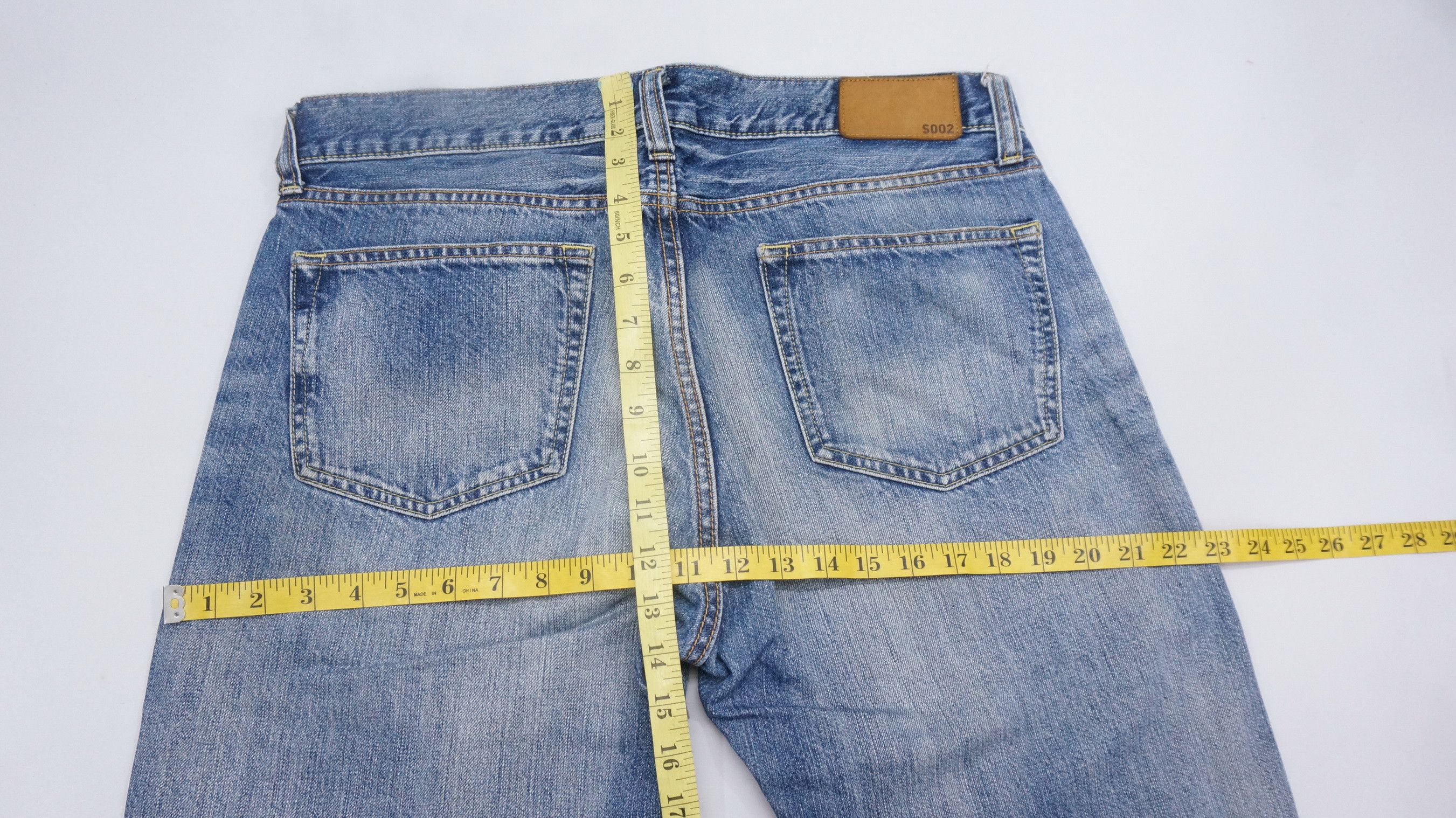 Japanese Brand Uniqlo Jeans UJ S002 Regular Straight Fit Blue Jeans W35 Size US 35 - 11 Thumbnail