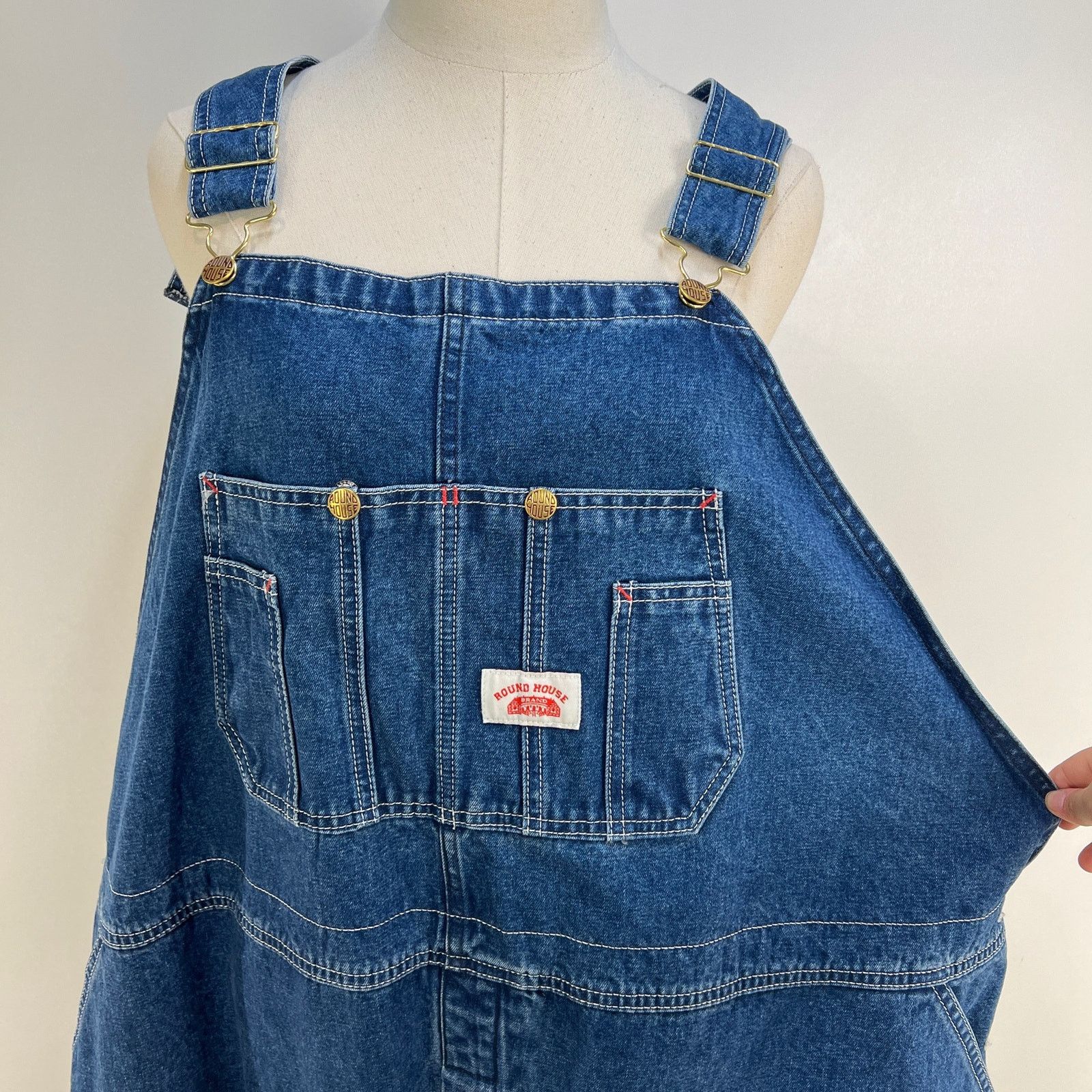 Other Round House Denim Overalls Blue Jeans Lot 699 Size US 44 / EU 60 - 3 Thumbnail