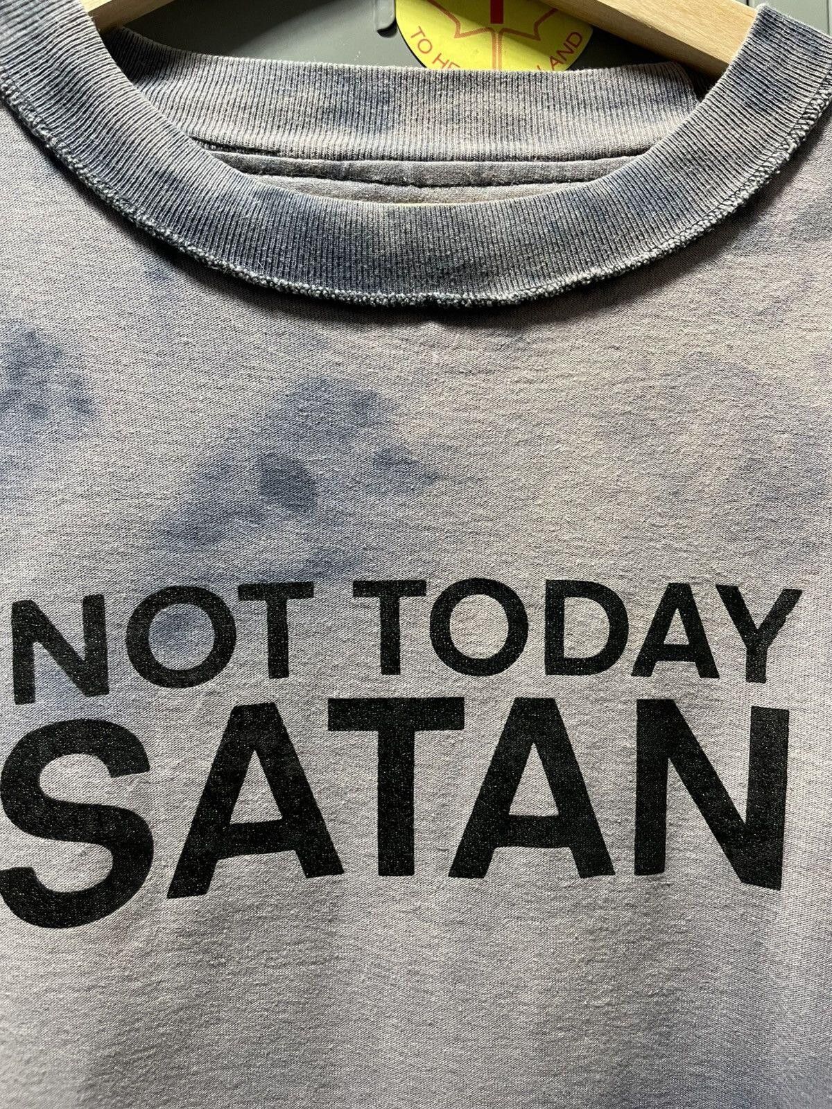 Vintage NOT TODAY SATAN marble dyed inside out 90s tee Size US M / EU 48-50 / 2 - 3 Thumbnail