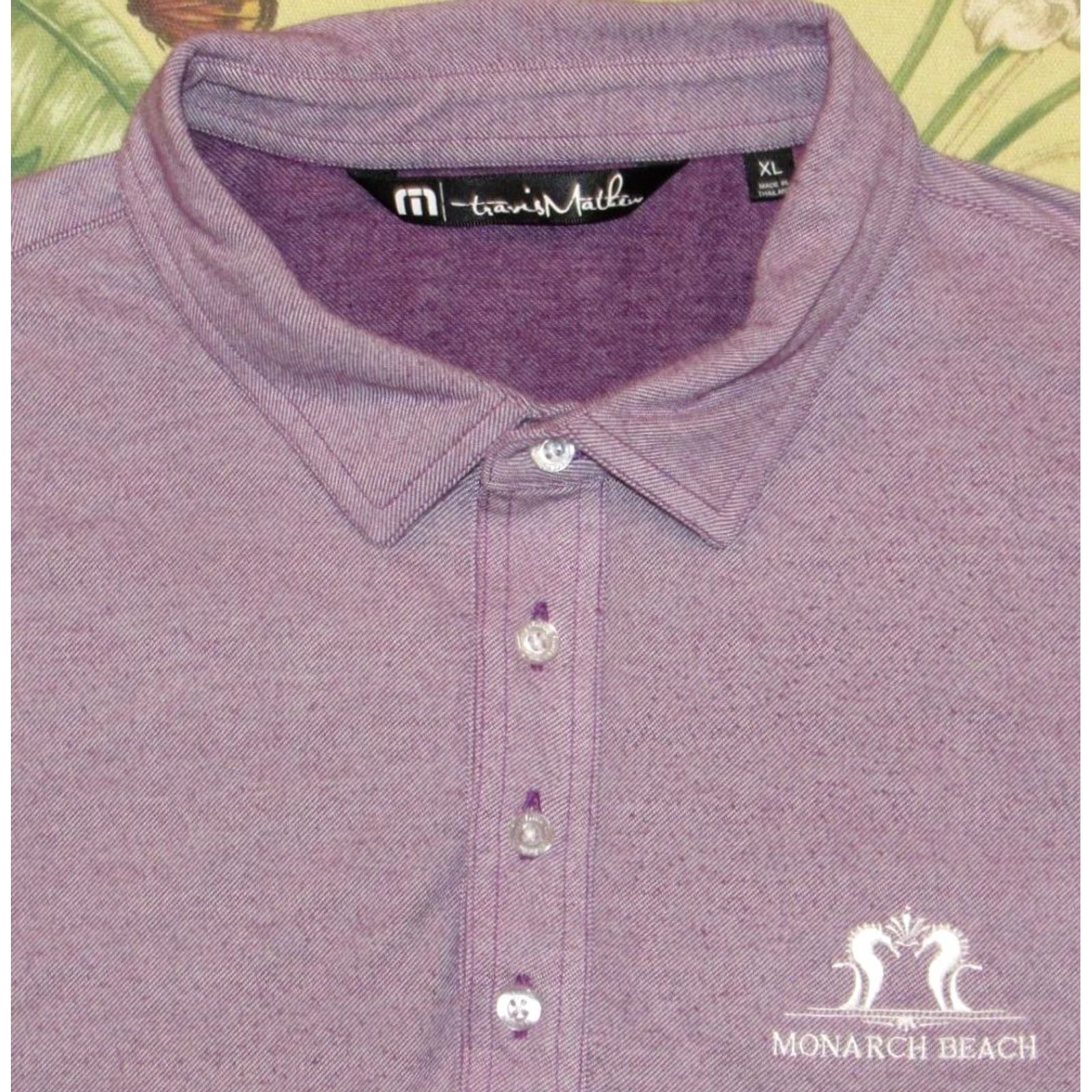 TravisMathew VINTAGE Travis Mathew Purple Short Sleeve Polo Golf Shirt Monarch Beach XL Size US XL / EU 56 / 4 - 2 Thumbnail