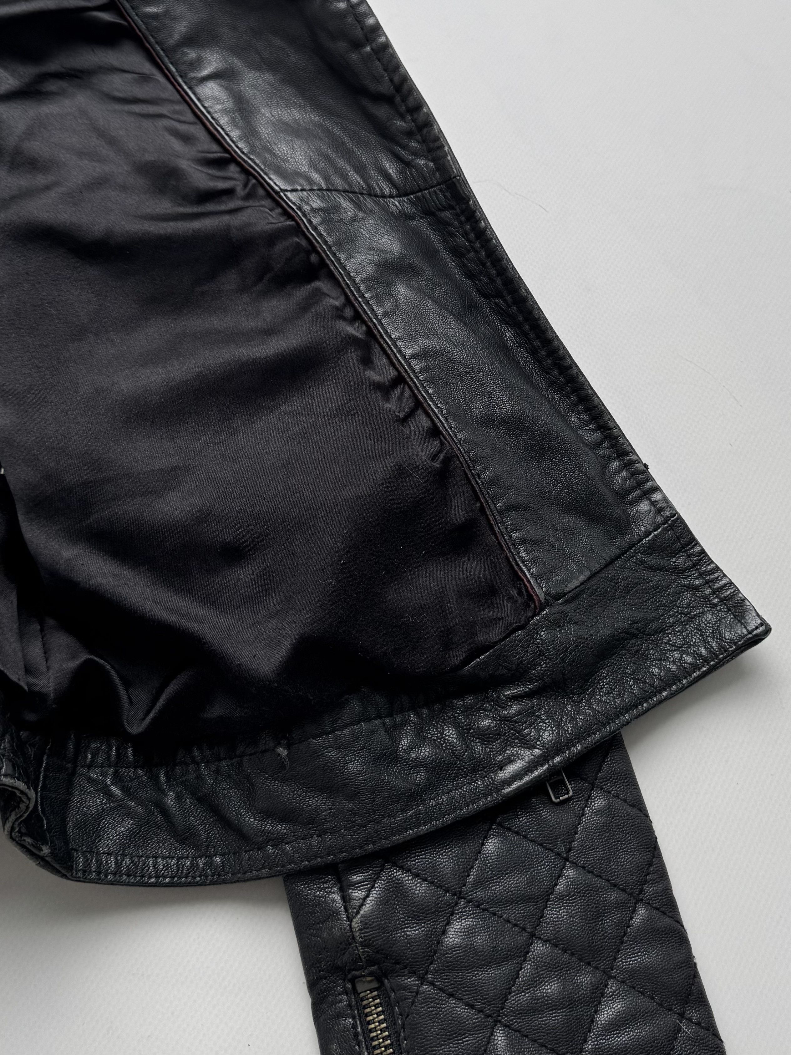 Vintage Vintage Cropped Leather Jacket B8(V403)E2 Size S / US 4 / IT 40 - 7 Thumbnail