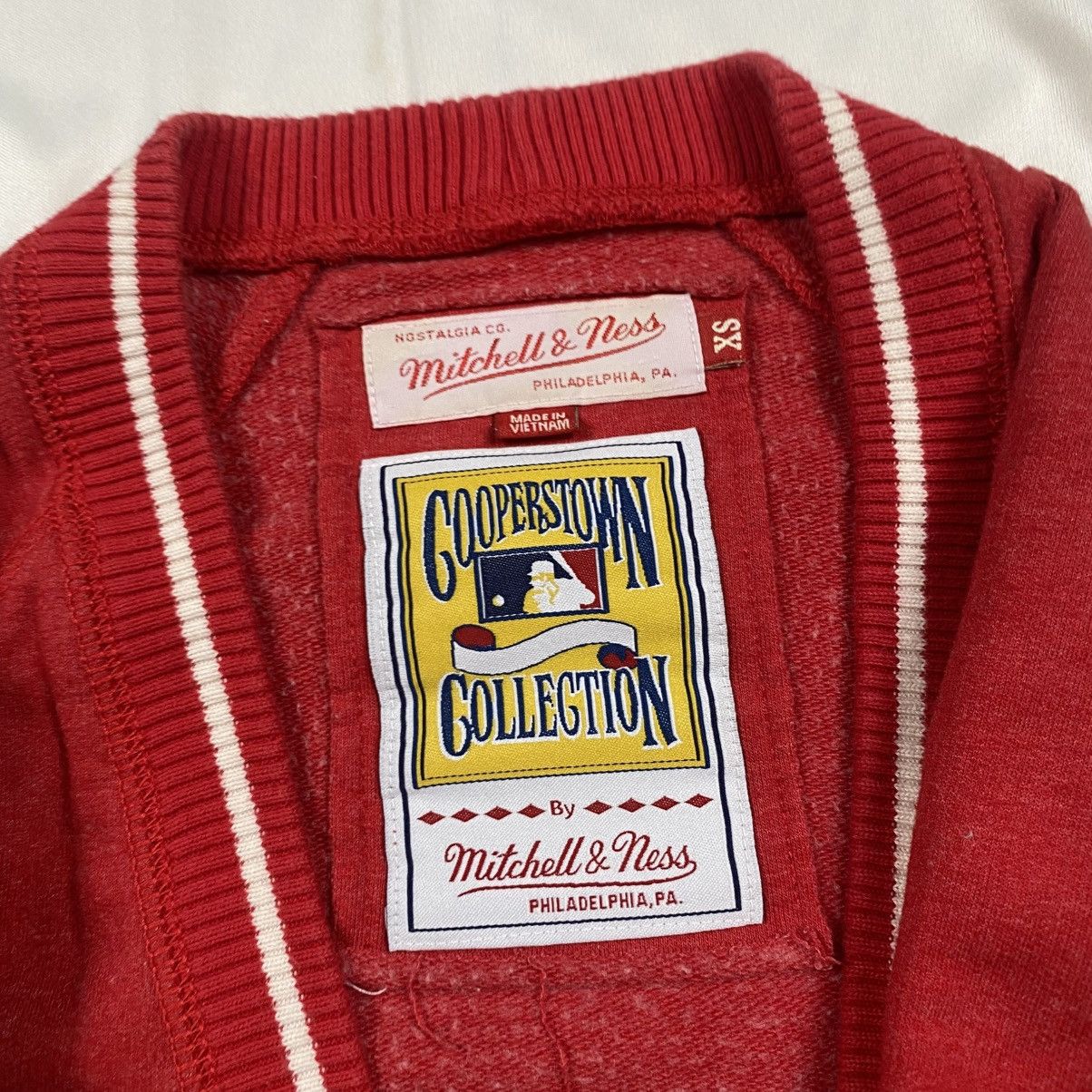 Mitchell & Ness Mitchell&Ness MLB Phillies Jumper Cardigan Sweaters Size S / US 4 / IT 40 - 7 Thumbnail