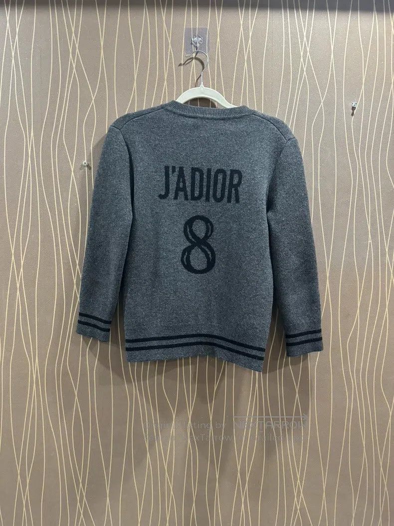 Dior Dior Grey letter cashmere cardigan coat Size XS / US 0-2 / IT 36-38 - 2 Thumbnail