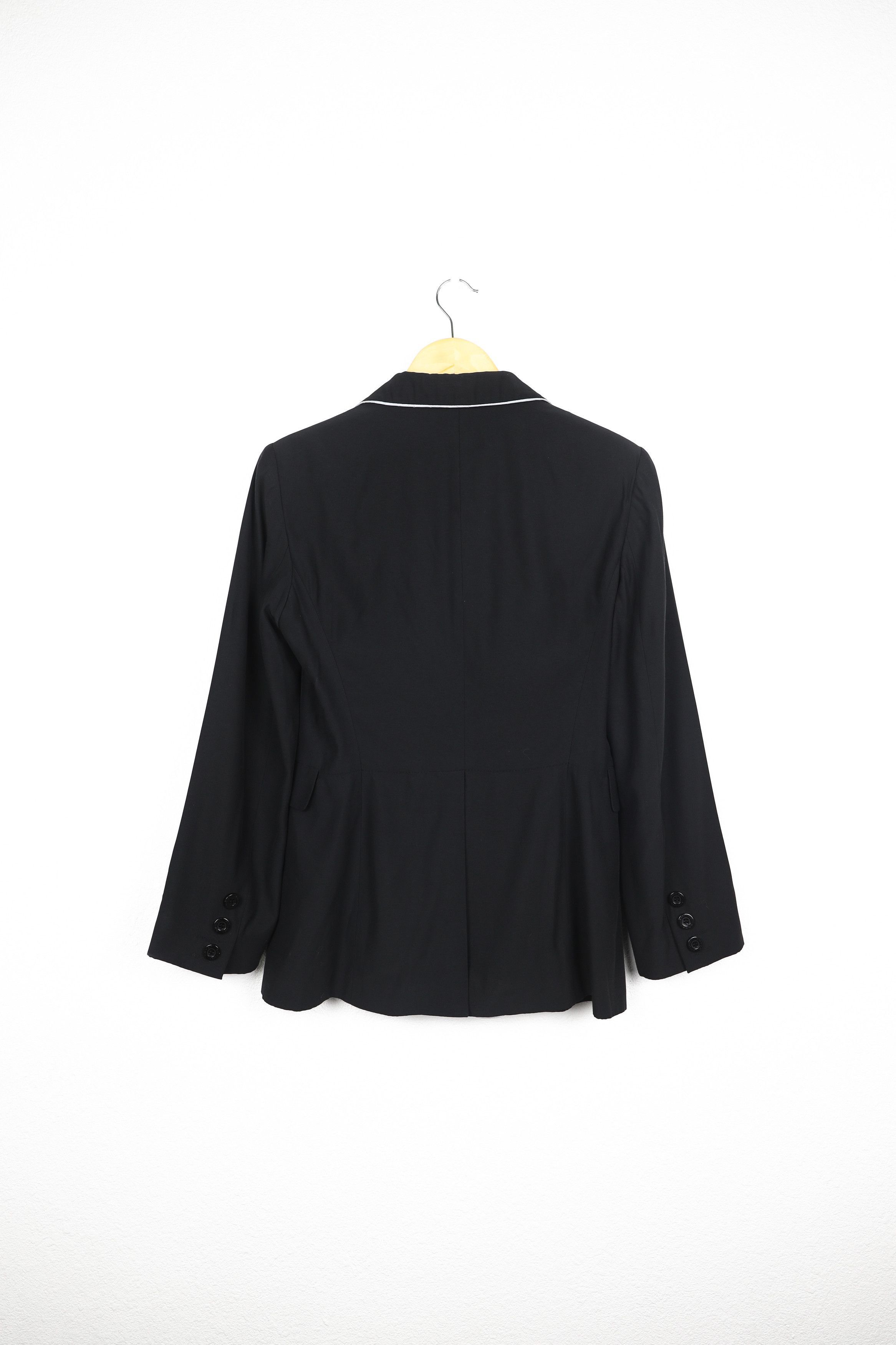 Moschino × Vintage Womens Moschino Сhiffon Reflective Details Blazer Jacket Size S / US 4 / IT 40 - 12 Thumbnail