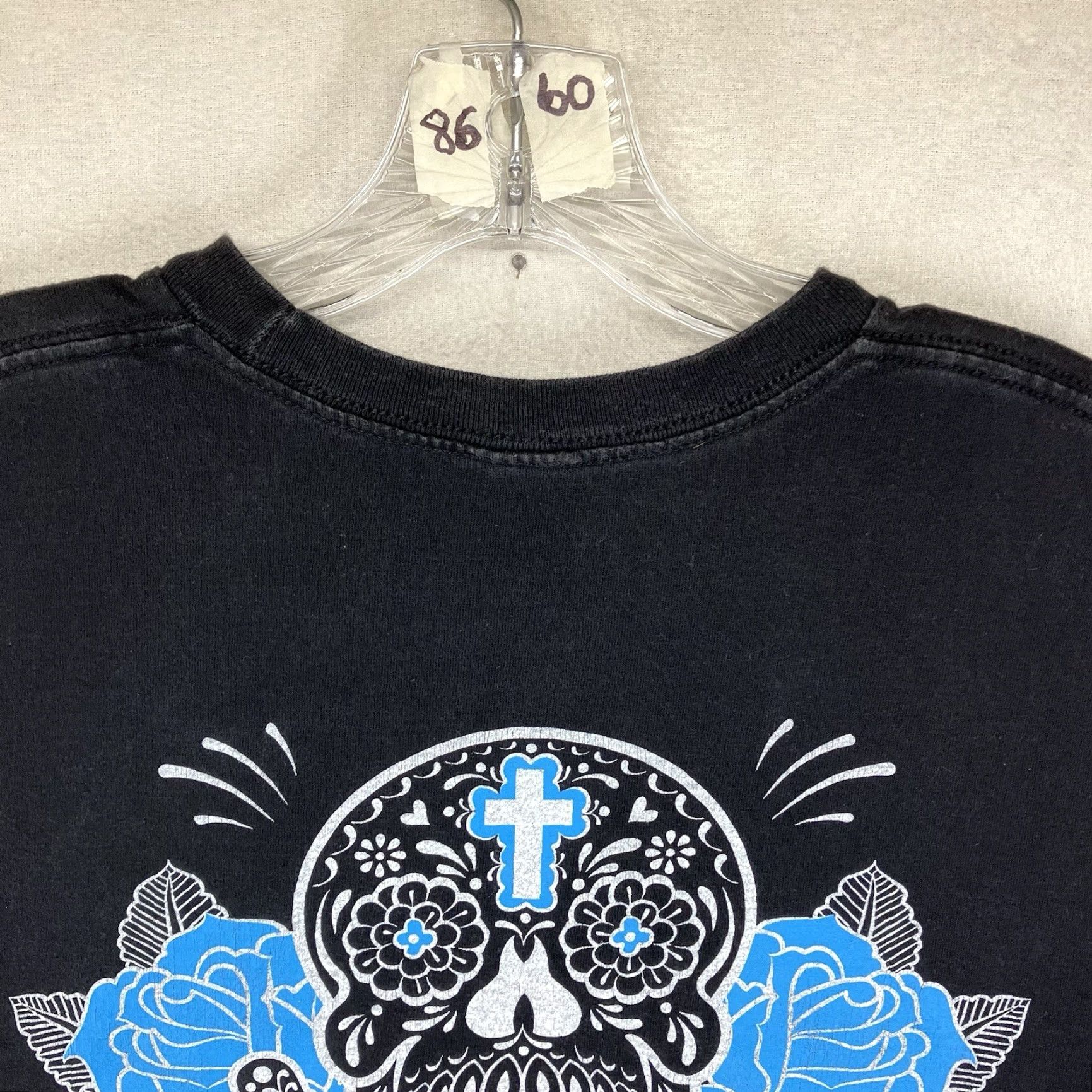 Vans VANS Vintage Mexican Sugar Skull T-Shirt Men Large Black Y2K 2000s Double-Sided Graphic Punk Size US L / EU 52-54 / 3 - 7 Thumbnail