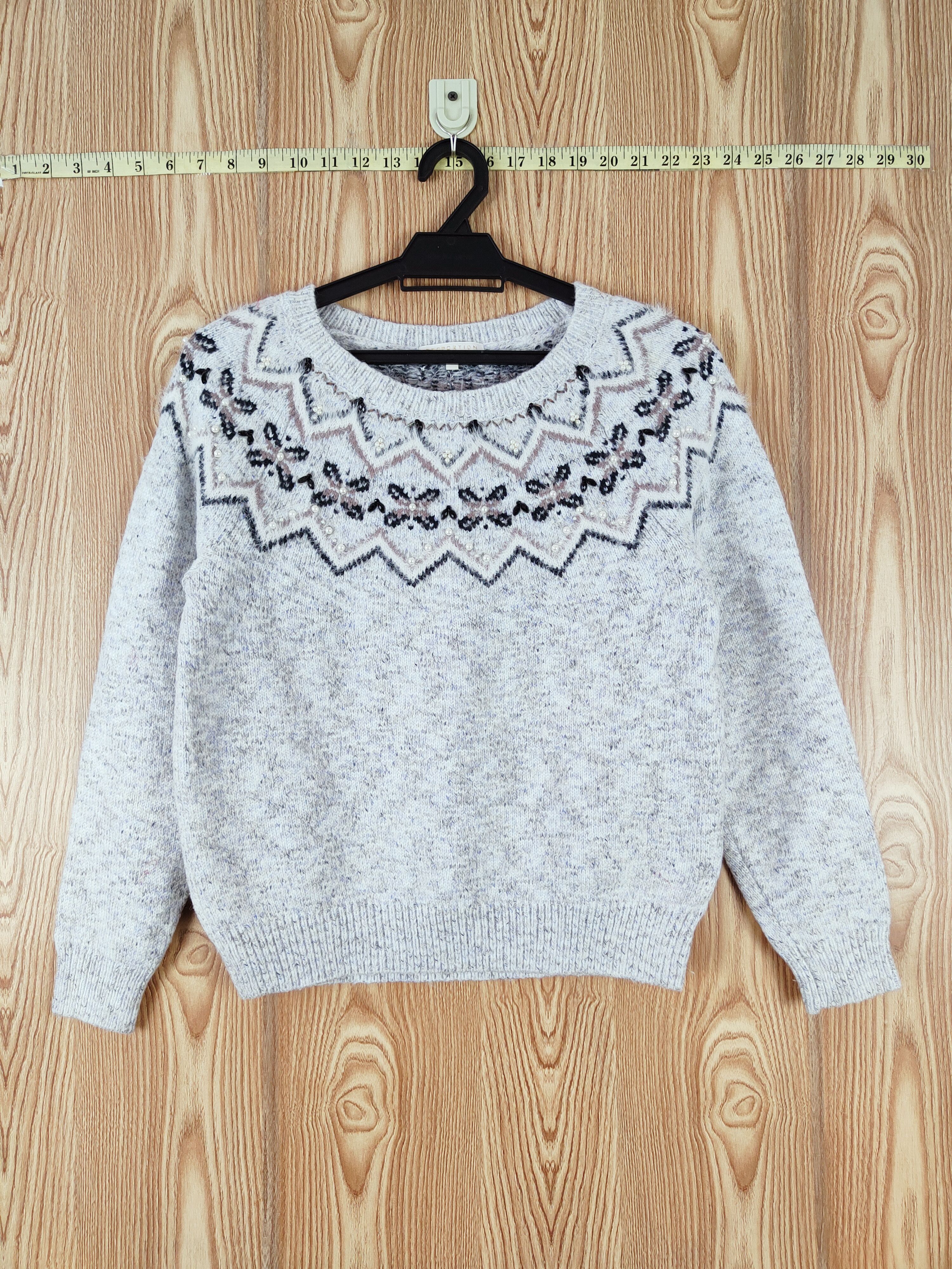Homespun Knitwear × Japanese Brand × Vintage Proportion Light Blue Knitwear Sweatshirts #W755 Size S / US 4 / IT 40 - 1 Thumbnail