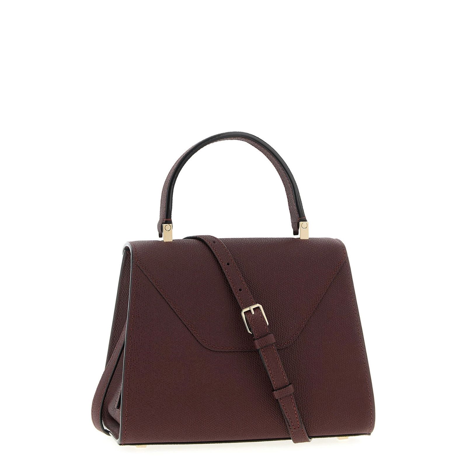 Valextra VALEXTRA Iside Mini Bordeaux Leather Top Handle Bag New/Auth Size ONE SIZE - 3 Thumbnail