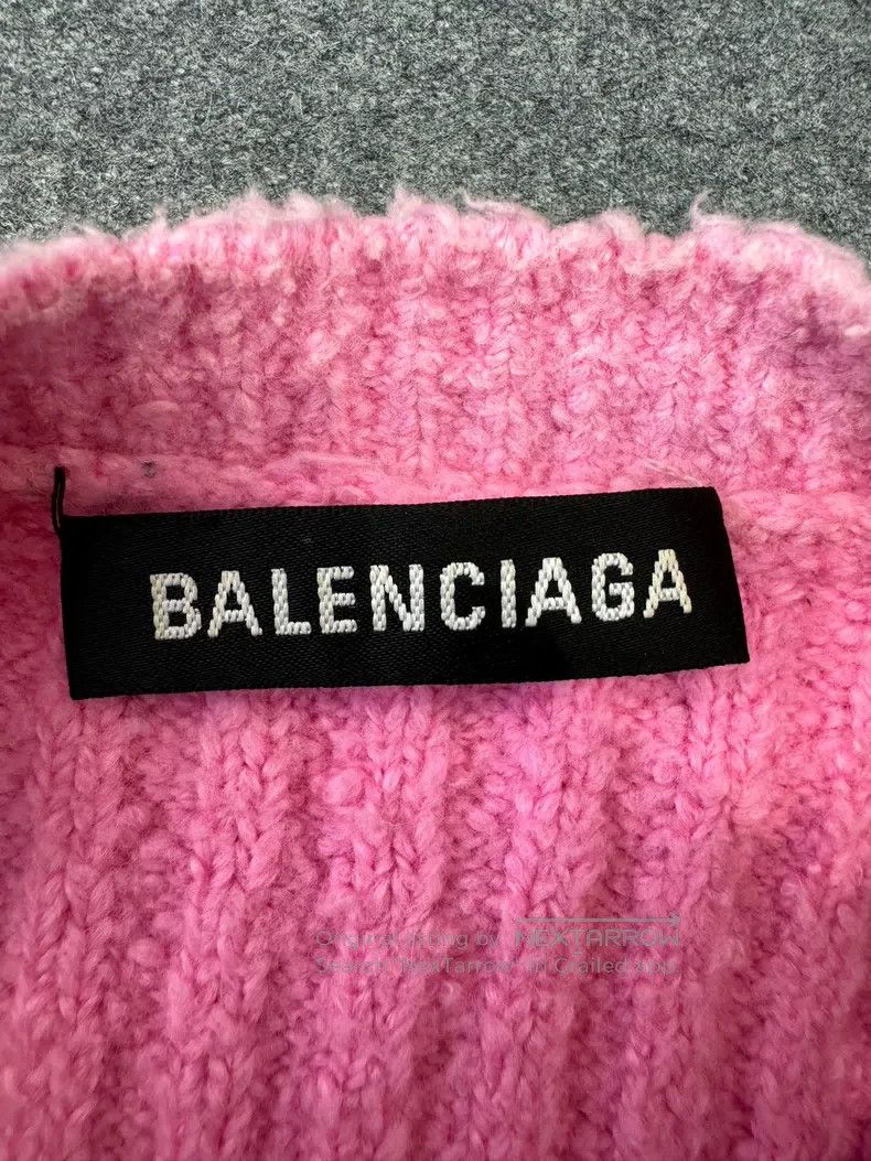 Balenciaga Balenciaga Pink Sweater Size US S / EU 44-46 / 1 - 4 Thumbnail