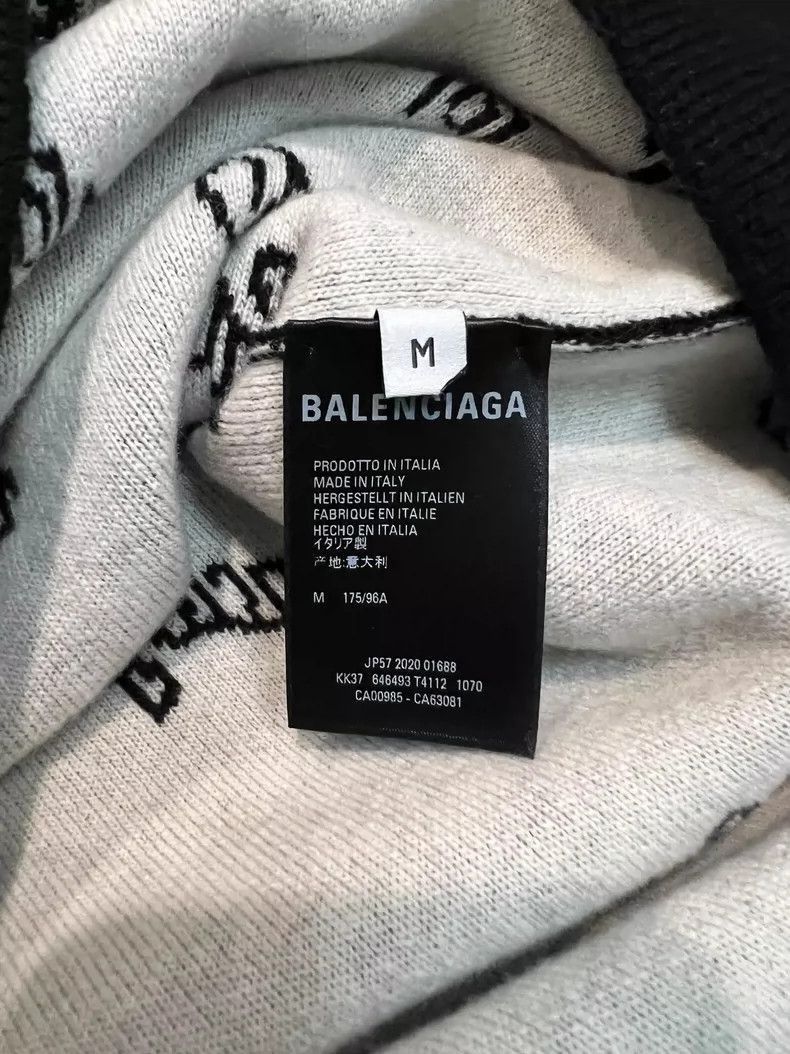 Balenciaga Balenciaga Black and White Logo Sweater-2506 Size M / US 6-8 / IT 42-44 - 5 Thumbnail