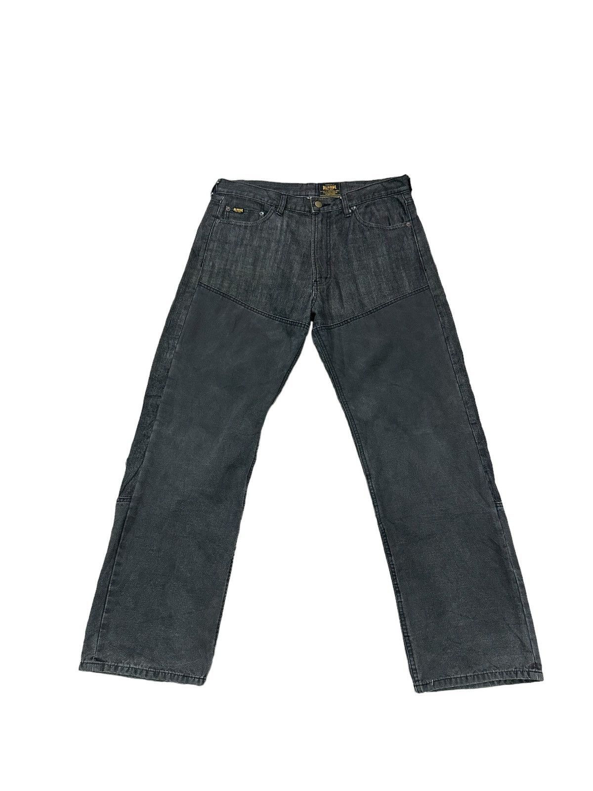 image of Vintage x X Large Made In Japan X Large Double Knee Denim Jeans in Black, Men's (Size 34)