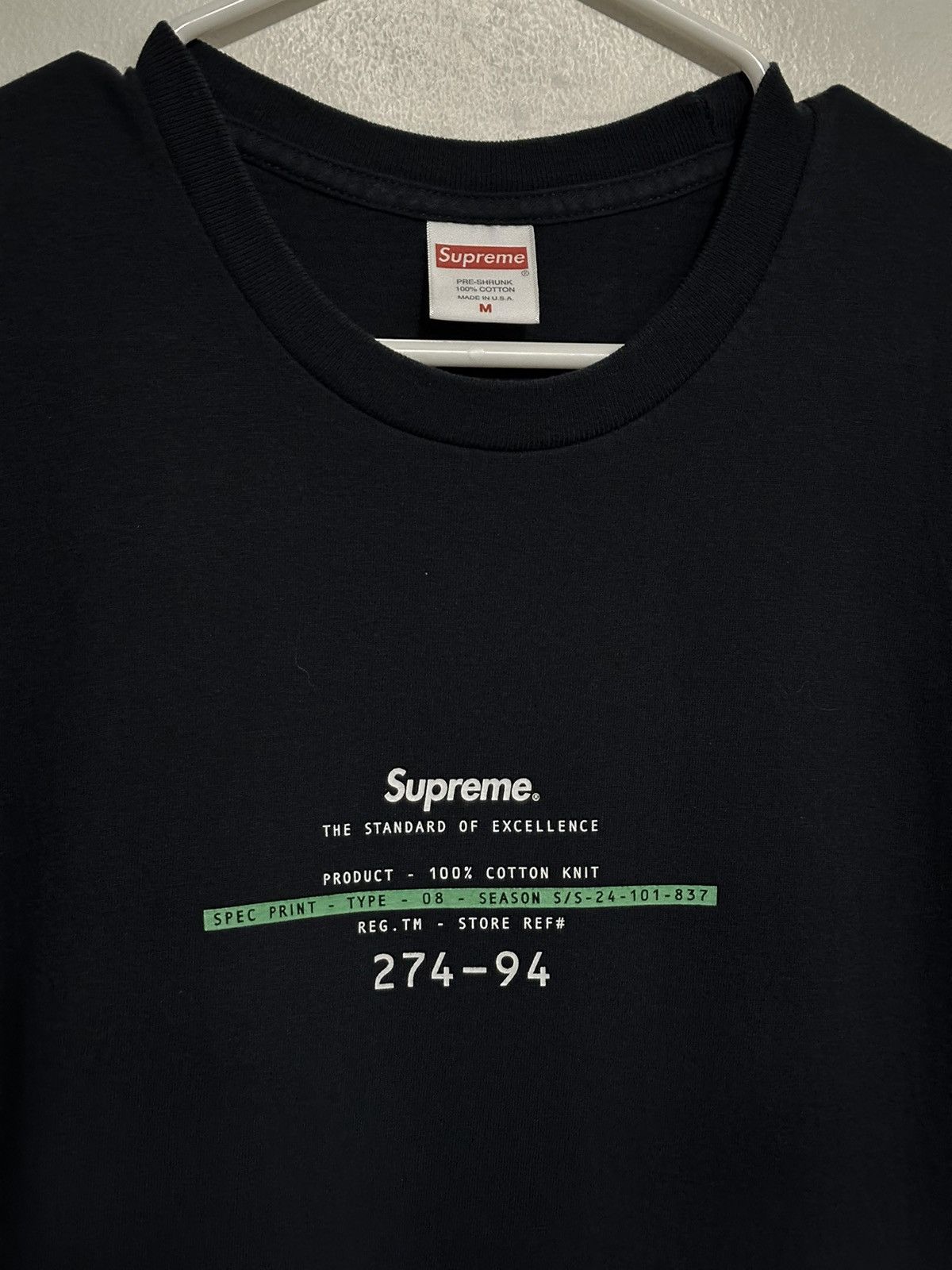 Supreme Supreme Standard Tee Size US M / EU 48-50 / 2 - 2 Thumbnail
