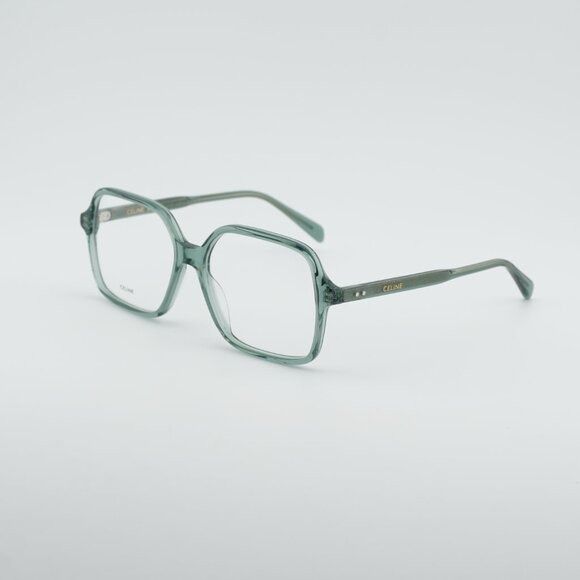 Celine Celine CL50126I 093 Eyeglasses Light Green 55mm Square Frame Size ONE SIZE - 7 Thumbnail