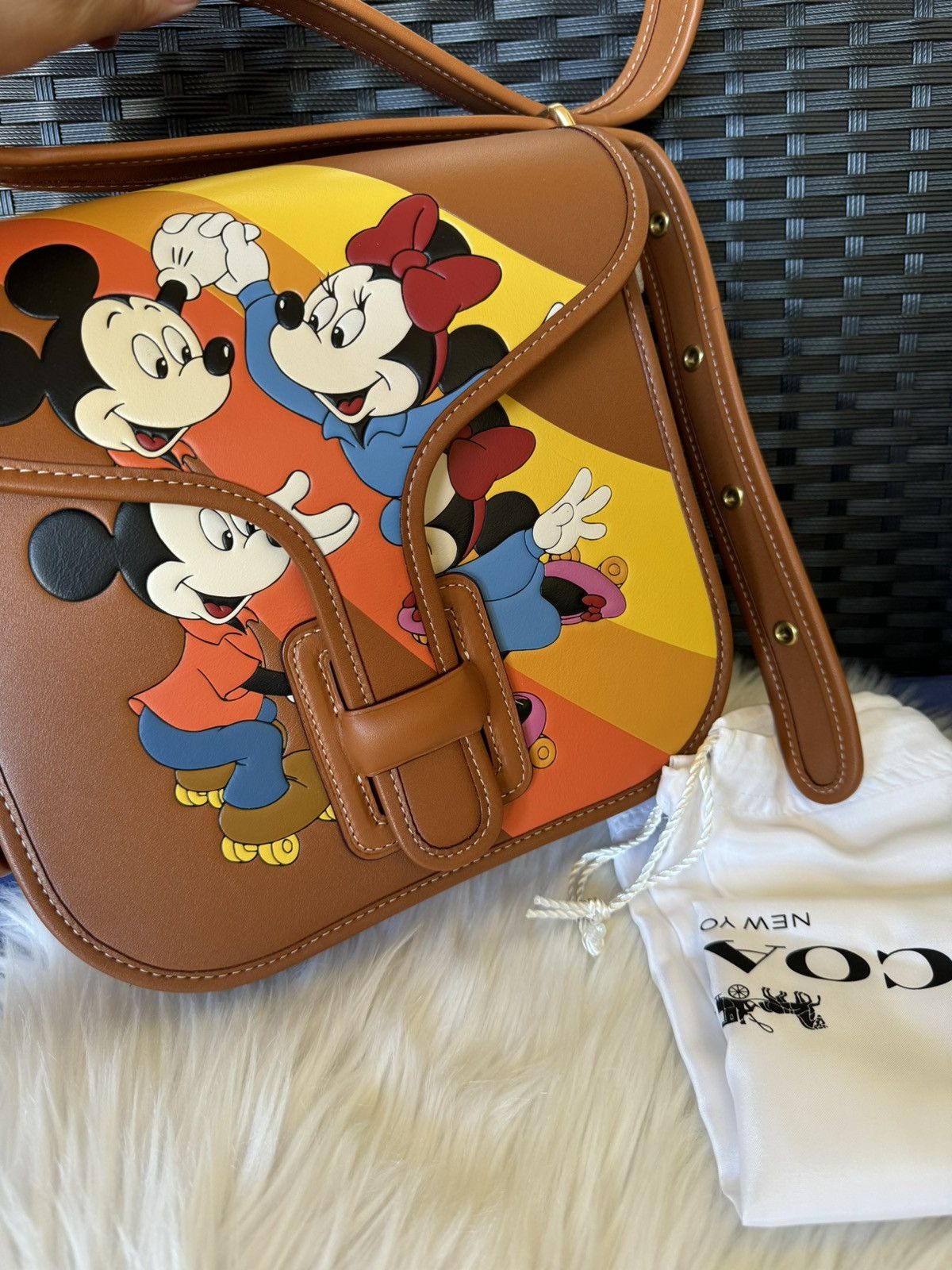 Coach Coach Courier Bag w/ Mickey & Minnie Mouse Disney CQ801 Size ONE SIZE - 12 Thumbnail