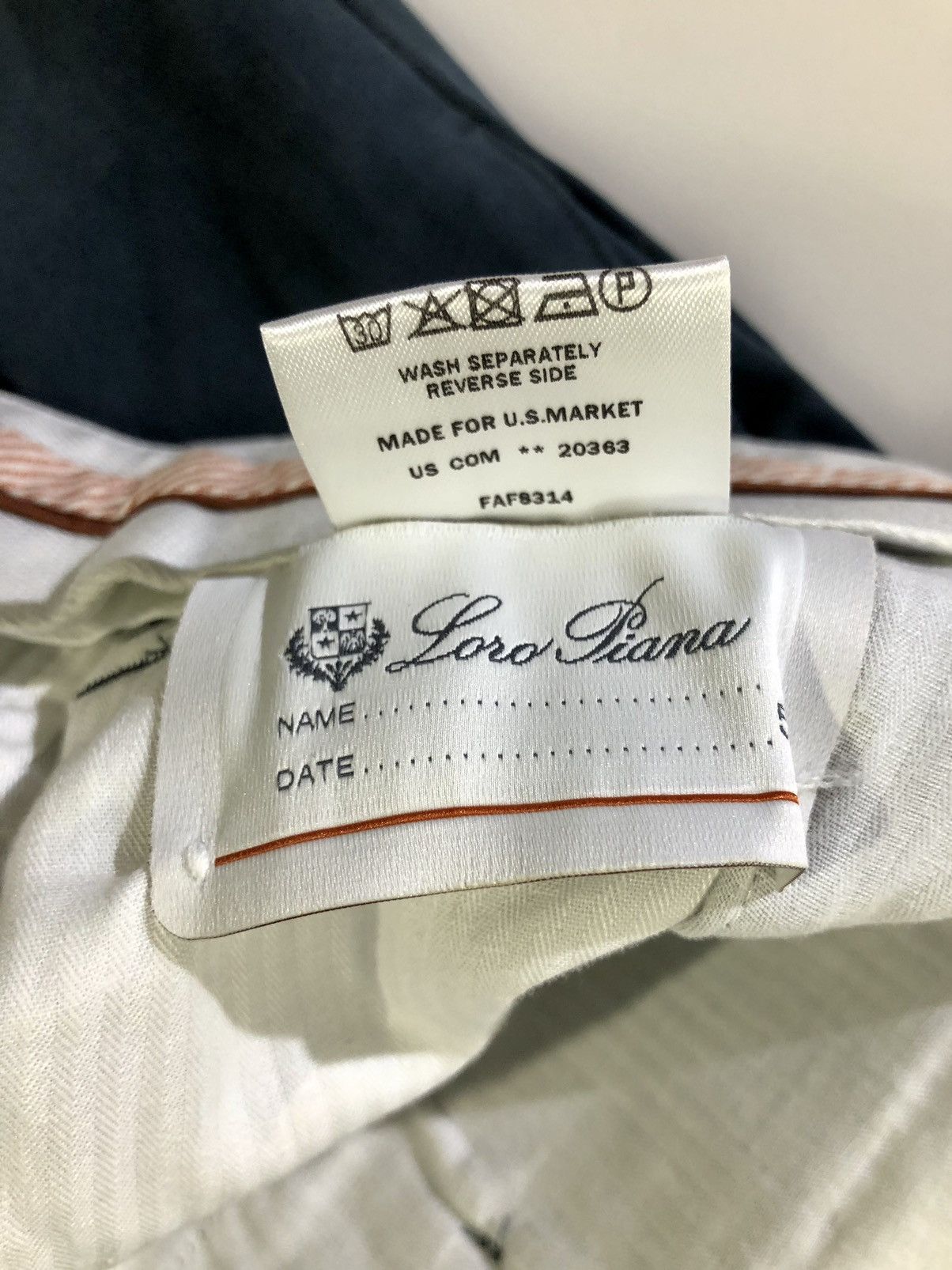 Loro Piana Loro Piana 🇮🇹 delft blue four pkt velvety cotton pant 58 new Size US 41 - 2 Thumbnail