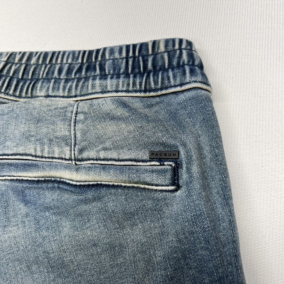 Pacsun Pacsun Jeans Blue Stacked Skinny Drawstring Zip Stripe Size US 30 / EU 46 - 12 Thumbnail