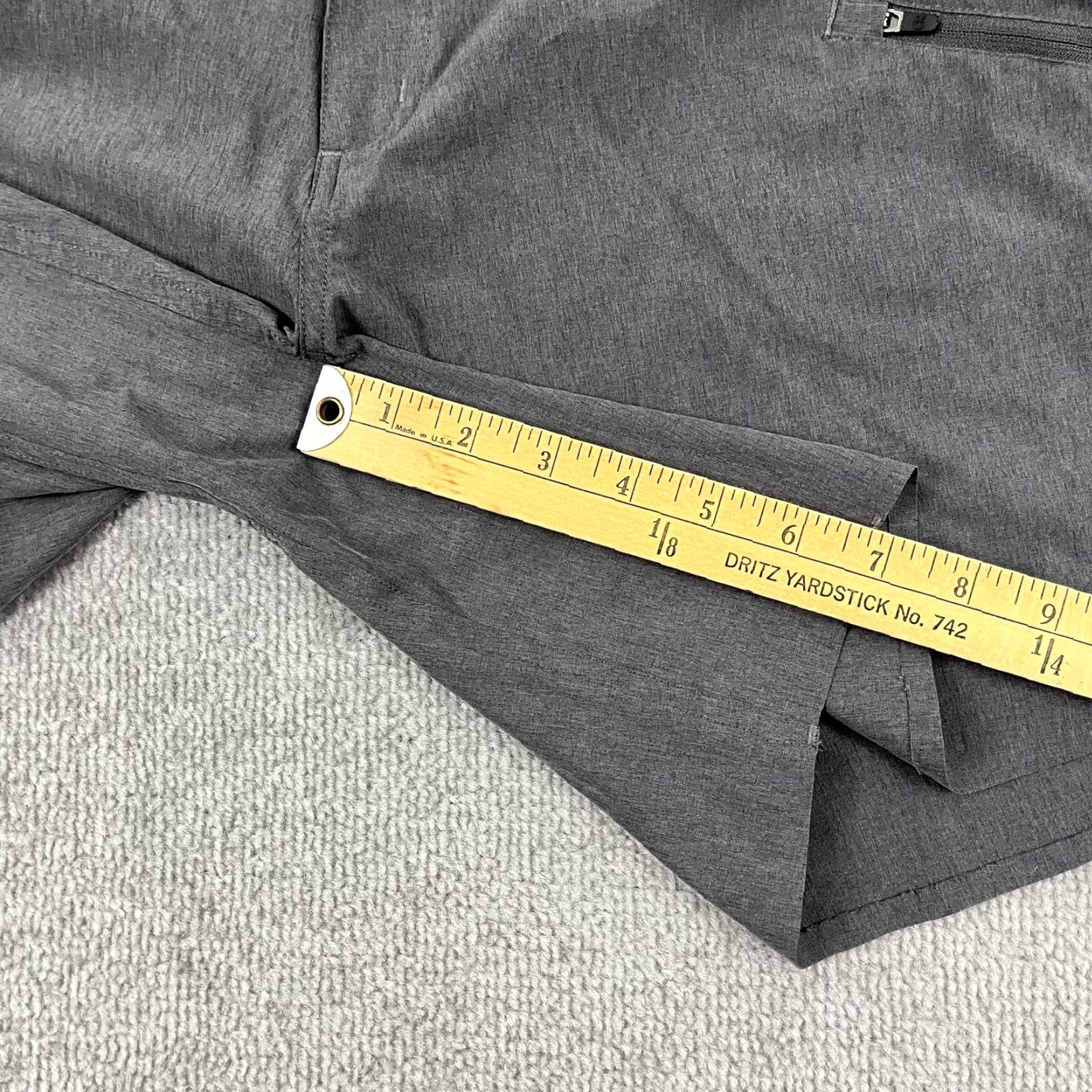 Vintage Club Ride Shorts Adult Mens XL 7" Gray Adjustable Mountain Biking Athletic Gym & Training Cycling Breathable Pockets Stretch Regular Baggy Mens Size US 36 / EU 52 - 6 Thumbnail