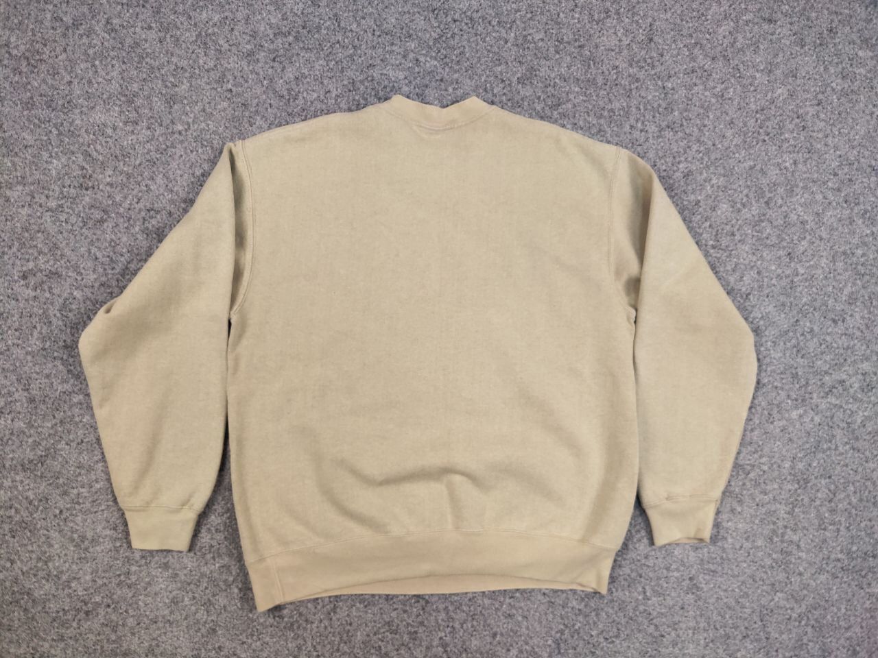 Fruit Of The Loom Vintage 90's Fruit Of The Loom Blank Crew Chek Sweatshirt Size US L / EU 52-54 / 3 - 14 Thumbnail