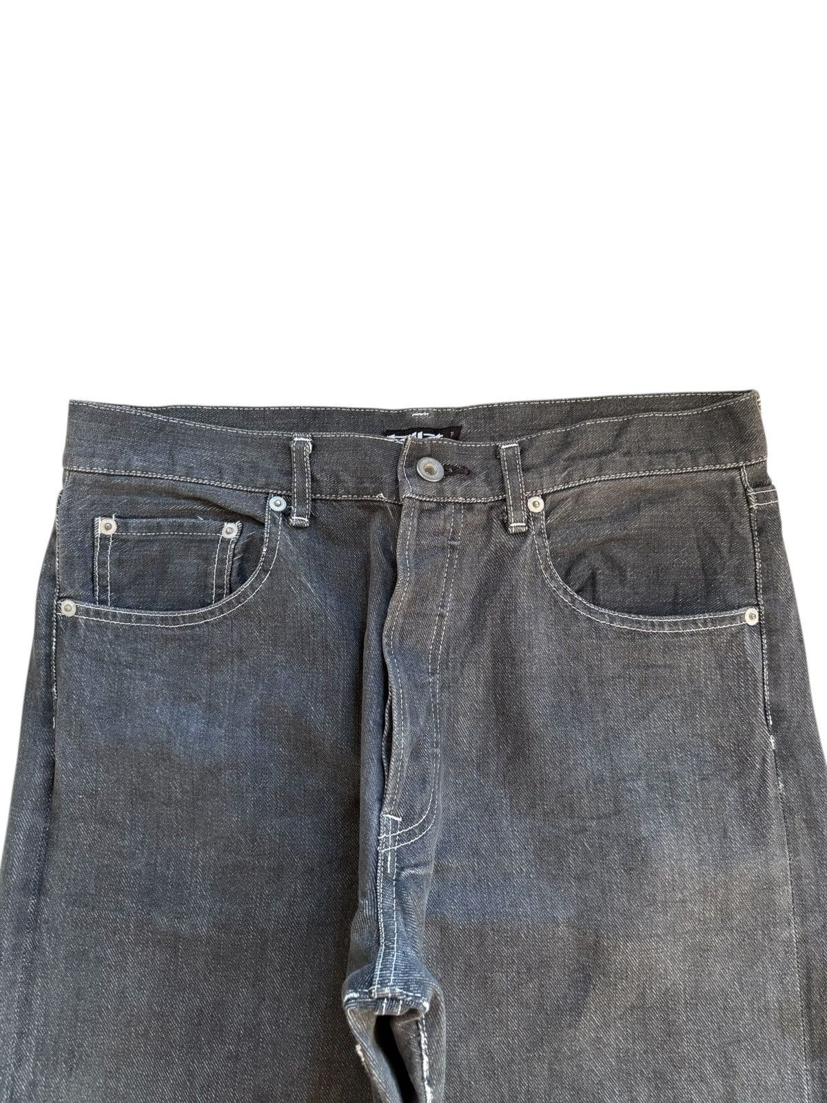 Beauty Beast × Japanese Brand Vintage Japanese Brand Buckle Back Distress Rip Baggy Jean Size US 32 / EU 48 - 4 Thumbnail