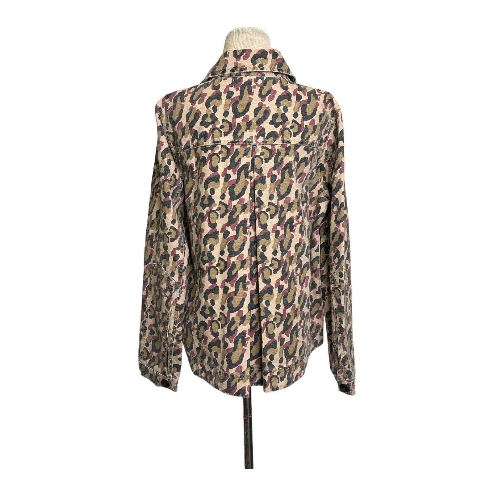 Veronica Beard Veronica Beard leopard print denim button jacket size Large Size L / US 10 / IT 46 - 8 Thumbnail