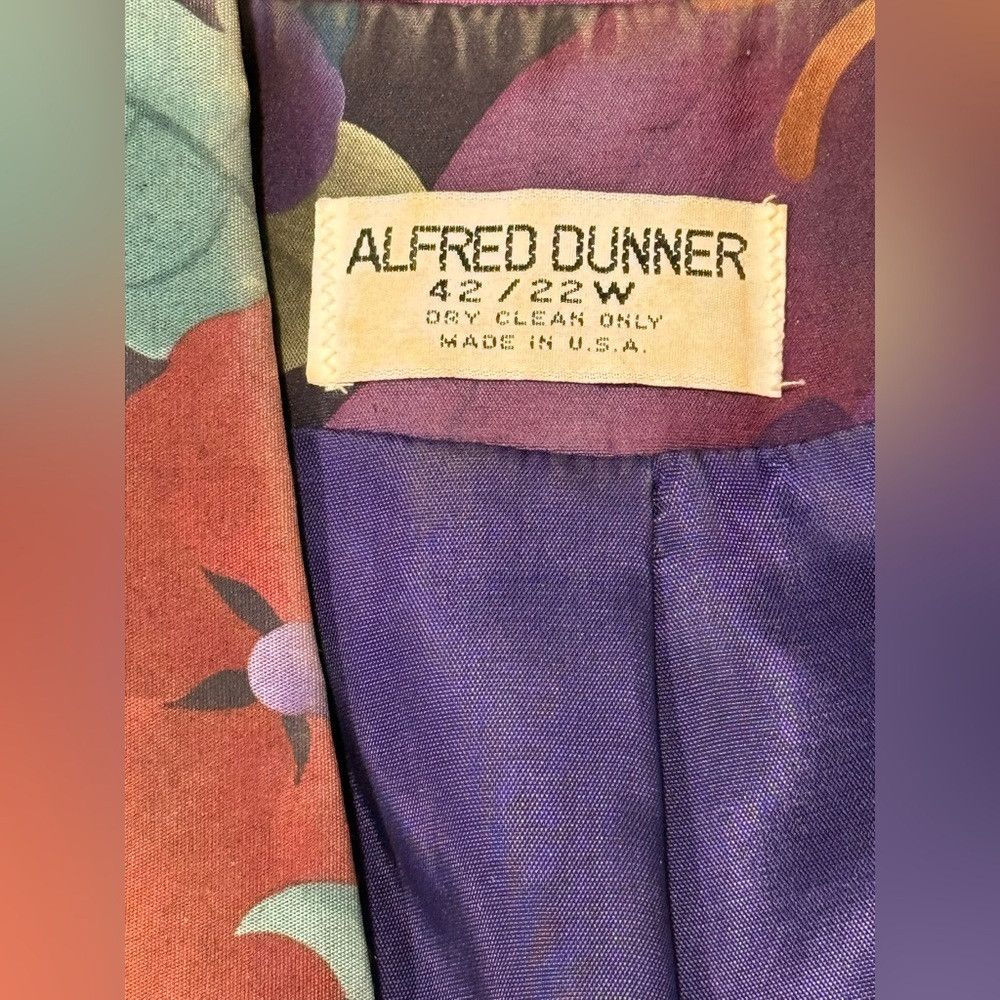 Other Vintage Alfred Dunner Vibrant Floral Blazer Women’s Size 22 Size ONE SIZE - 3 Thumbnail