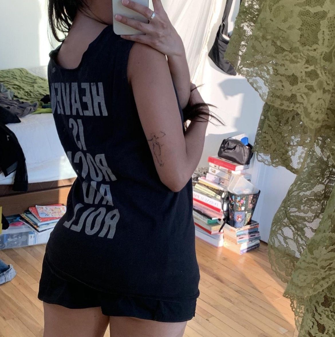 Hysteric Glamour vintage ‘heaven is rock and roll’ tank Size S / US 4 / IT 40 - 3 Thumbnail