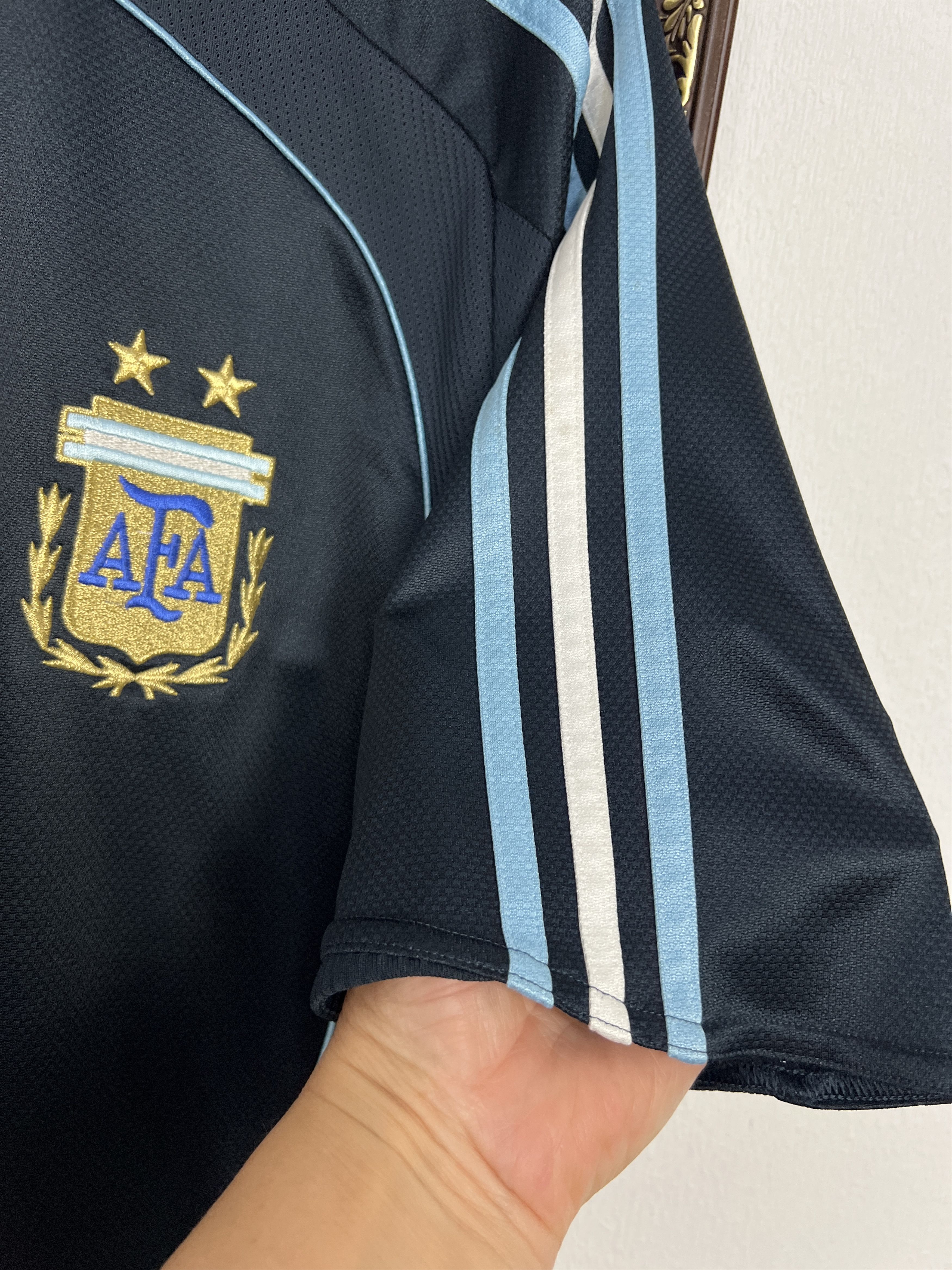Adidas Argentina Away football shirt 2007 Soccer Adidas Jersey Size US L / EU 52-54 / 3 - 4 Thumbnail