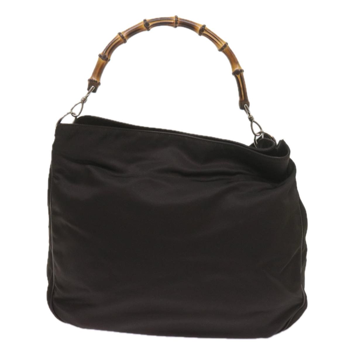 Gucci Bamboo Black Synthetic Shoulder Bag (Pre-Owned) Size ONE SIZE - 1 Thumbnail