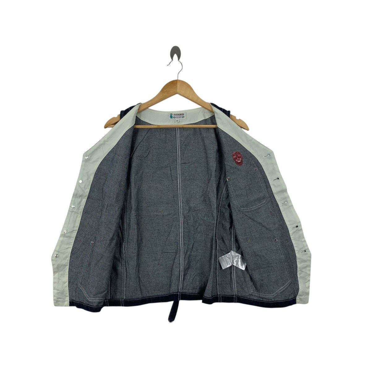 Other TITICACA SKULL BONES Embroidered Denim Jeans Vest Jacket Size M / US 6-8 / IT 42-44 - 6 Thumbnail