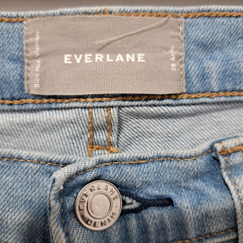 Everlane Everlane Womens Ankle Straight Jeans Cotton Blend Size 28 Li Size 28" / US 6 / IT 42 - 11 Thumbnail