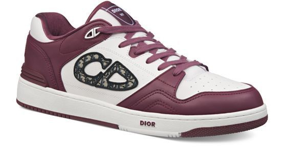 Dior o1w1db10625 Low-Top Sneakers in Bordeaux/White Size US 12 / EU 45 - 3 Thumbnail