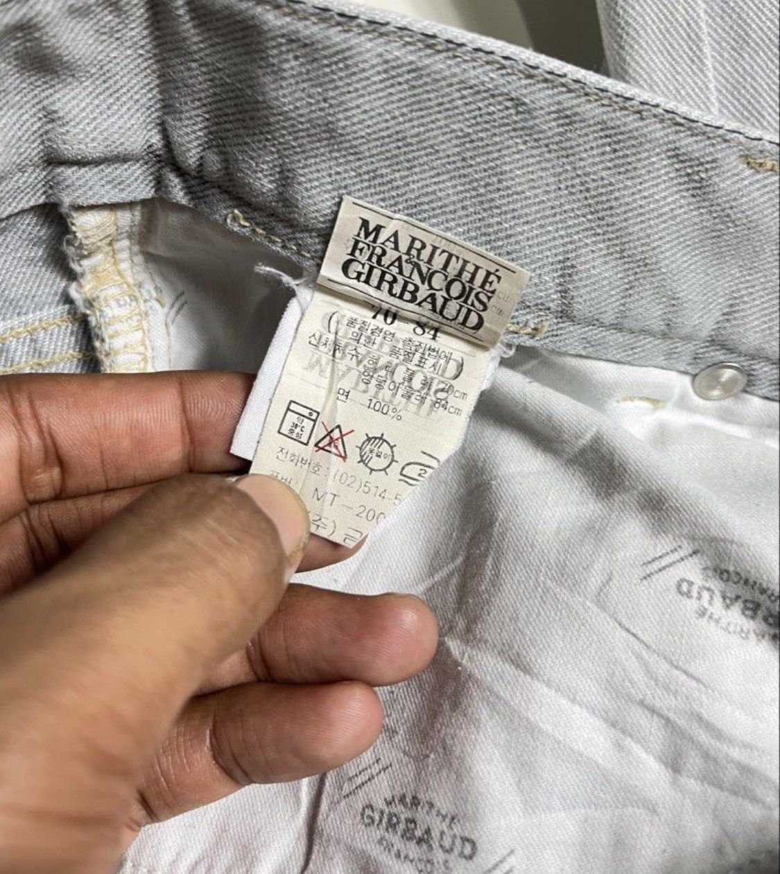 Marithe + Francois Girbaud Vtg MFG stone washed jeans Size US 28 / EU 44 - 4 Thumbnail