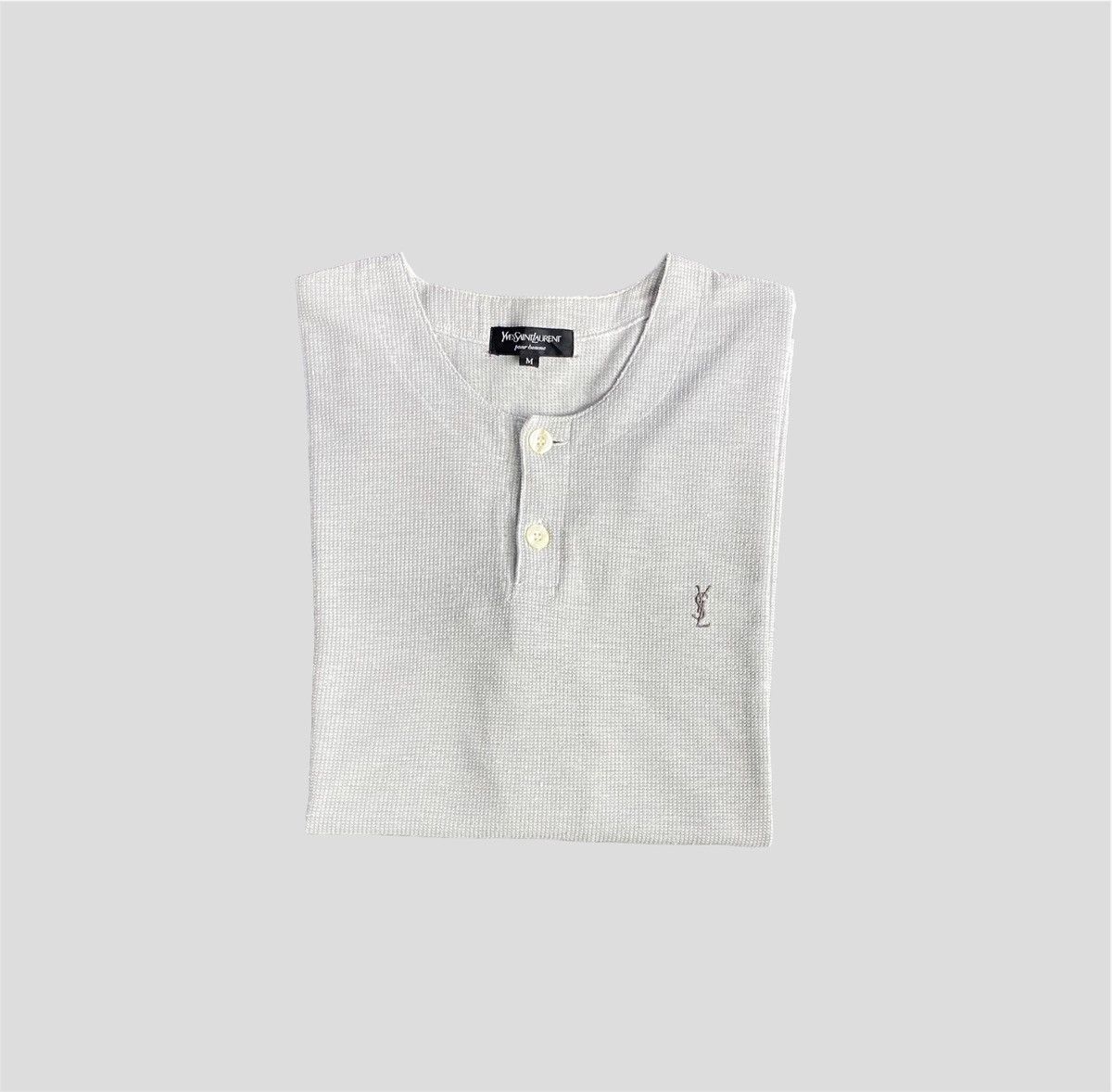 Yves Saint Laurent YSL Vintage White Longselve Classic Mode Size US M / EU 48-50 / 2 - 5 Thumbnail