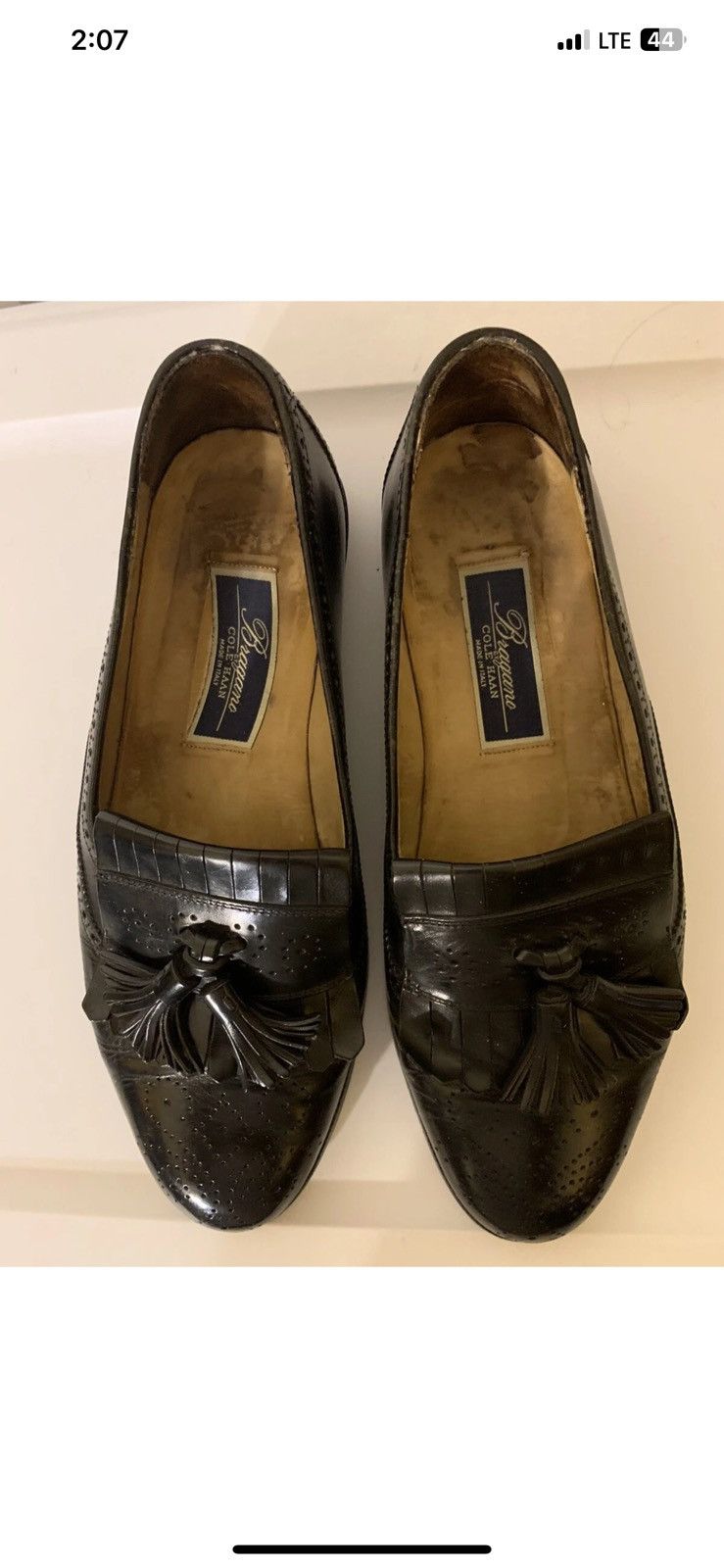 Cole Haan Cole Haan Bragano mens sz 9D black kiltie loafers slip shoes Size US 9 / EU 42 - 8 Thumbnail