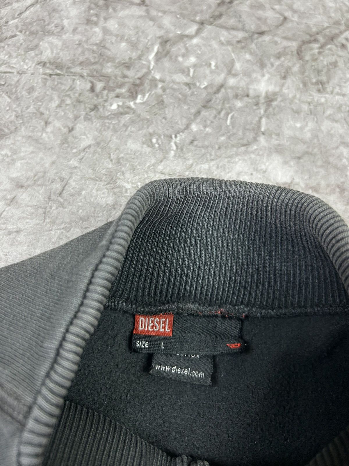 Diesel × Vintage Y2K Diesel Vintage Avant-Garde Long Sleeve Zip Sweater Size L / US 10 / IT 46 - 6 Thumbnail