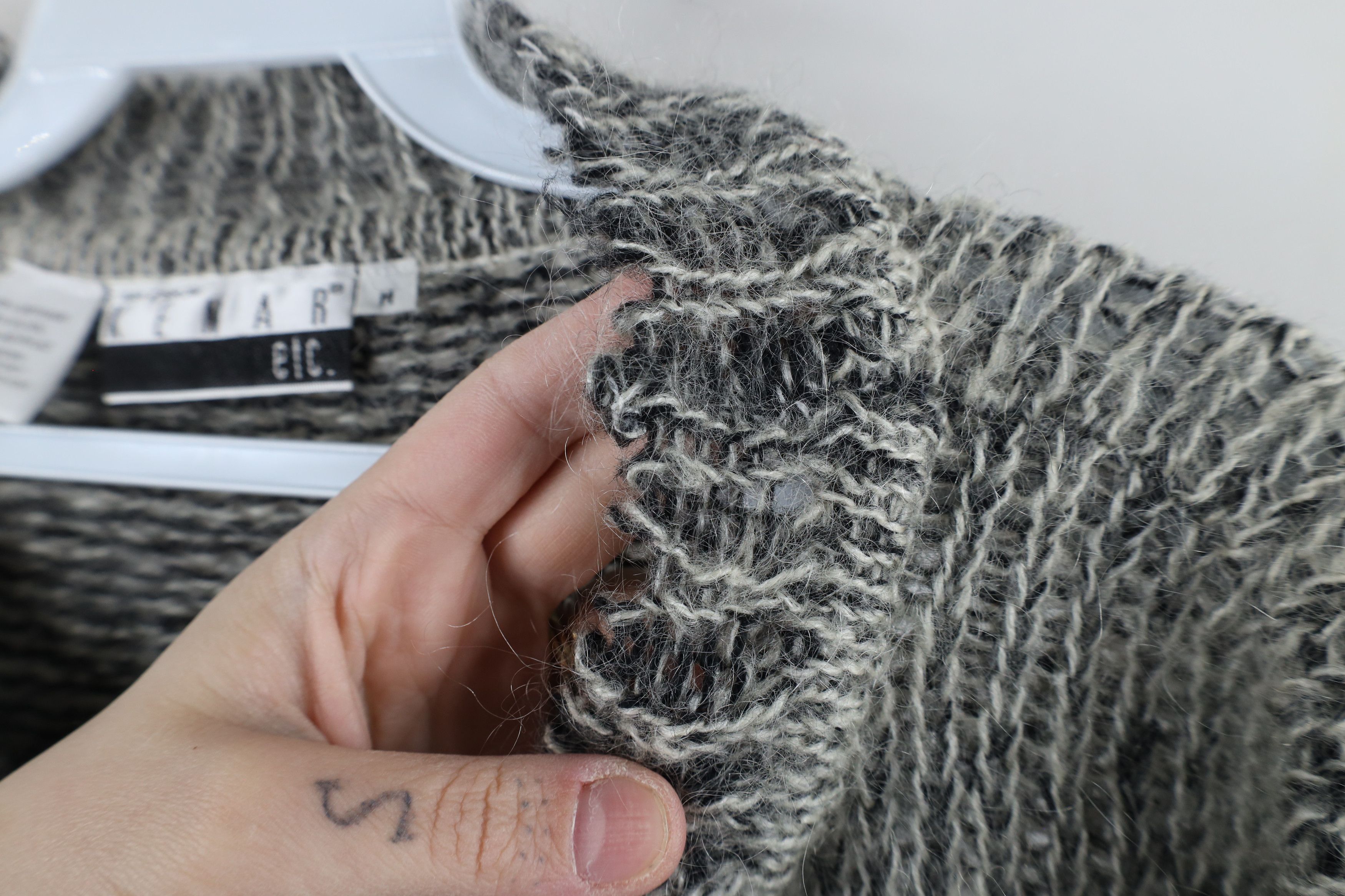 Vintage Vintage 90s Streetwear Wool Mohair Blend Knit Tunic Sweater Size M / US 6-8 / IT 42-44 - 6 Thumbnail
