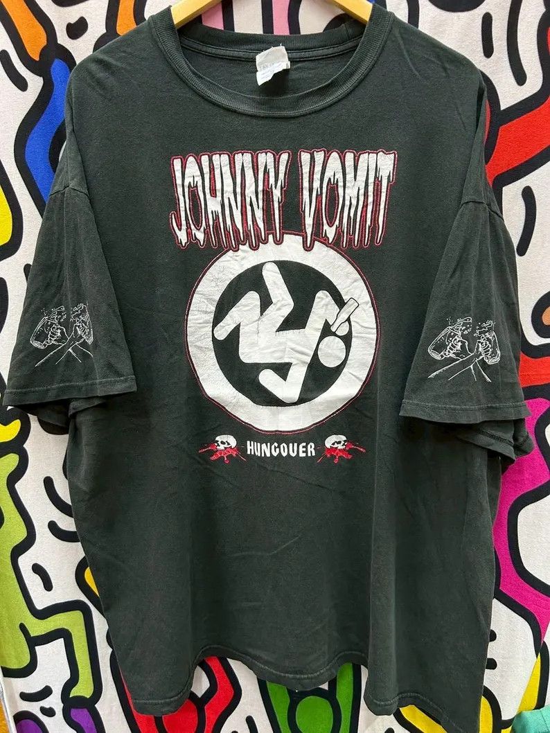 Band Tees Vintage 2000s Johnny Vomit Punk Band tshirt size 2XL Size US XXL / EU 58 / 5 - 2 Thumbnail