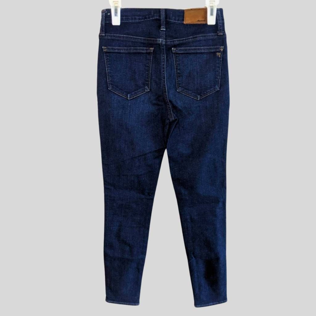 Madewell Madewell 10" High-Rise Skinny Jeans Size 26 Dark Wash Stretch Denim Women's Size 26" / US 2 / IT 38 - 2 Thumbnail