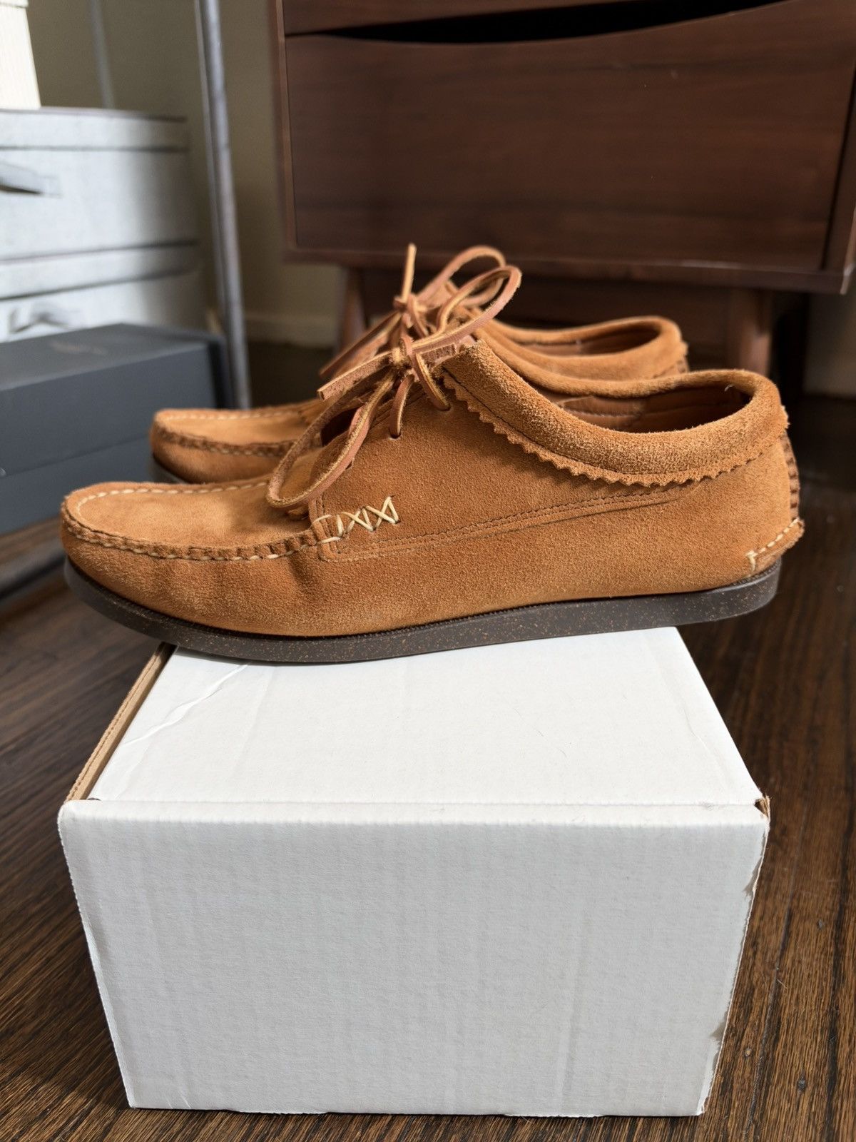Yuketen Blucher W/Kiltie W/Camp sole FO G brown Size US 10 / EU 43 - 4 Thumbnail